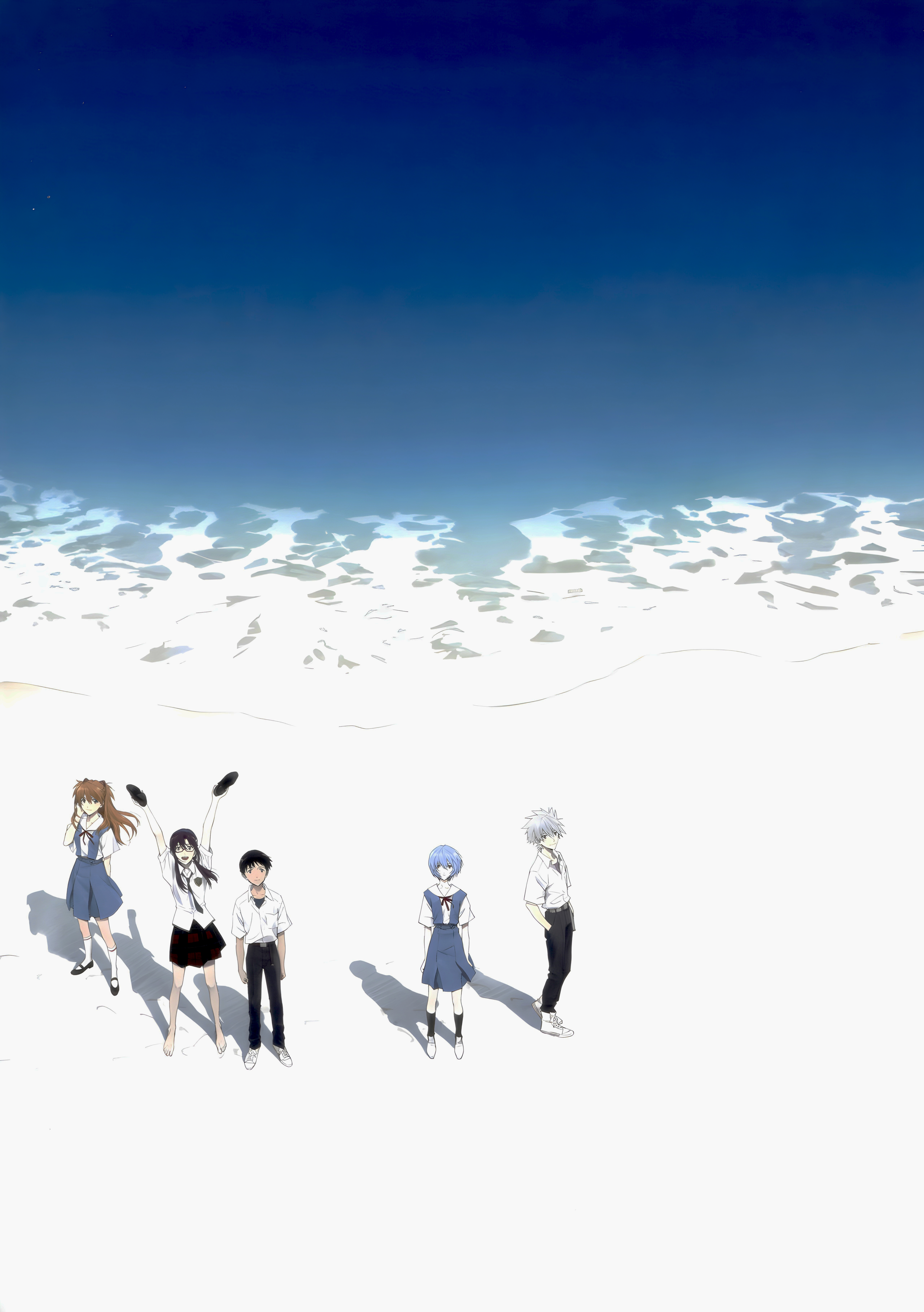 Neon Genesis Evangelion Evangelion 3 0 1 0 Thrice Upon A Time Anime 4K Anime Girls Beach Asuka Langl 5120x7268