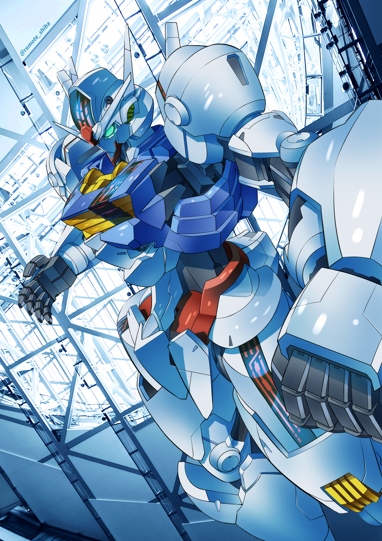 Anime Mechs Gundam Super Robot Taisen Mobile Suit Gundam THE WiTCH FROM MERCURY Gundam Aerial Artwor 1240x1754
