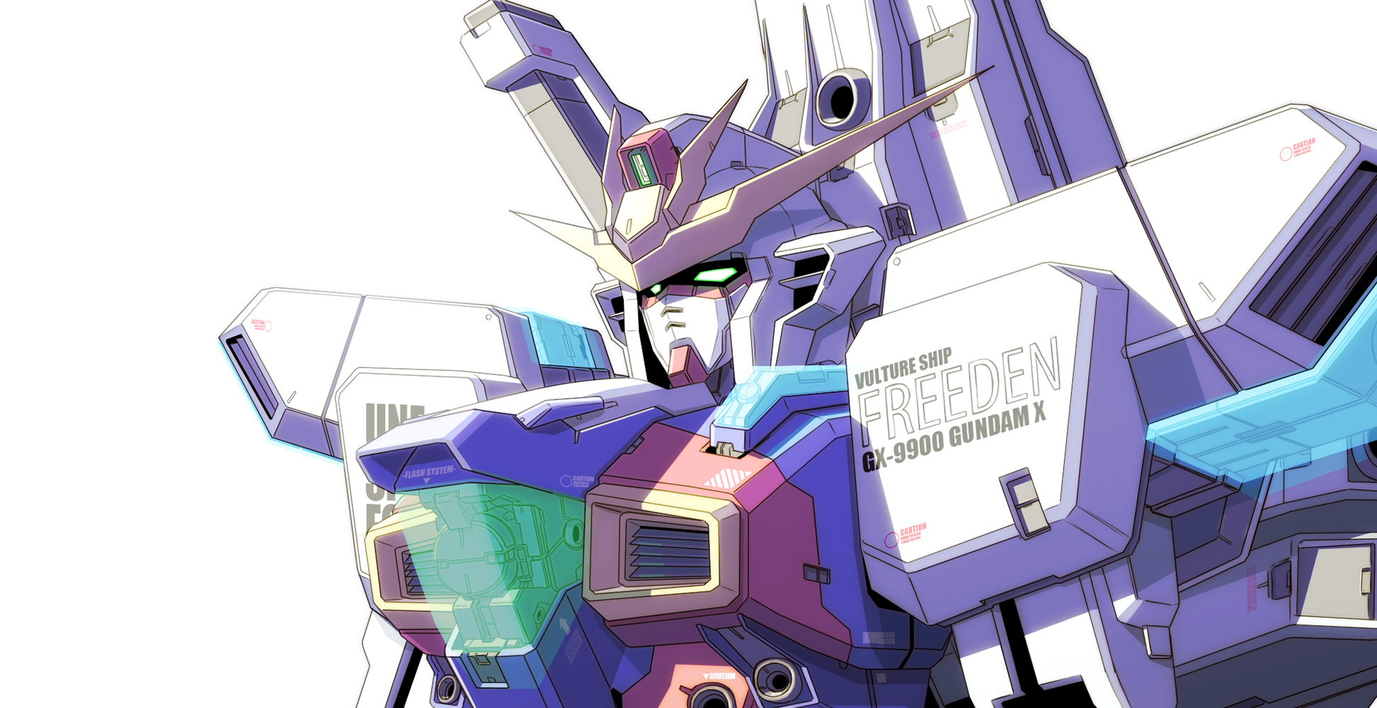 Gundam X After War Gundam X Gundam Anime Mechs Super Robot Taisen Artwork Digital Art Fan Art 1945x1000