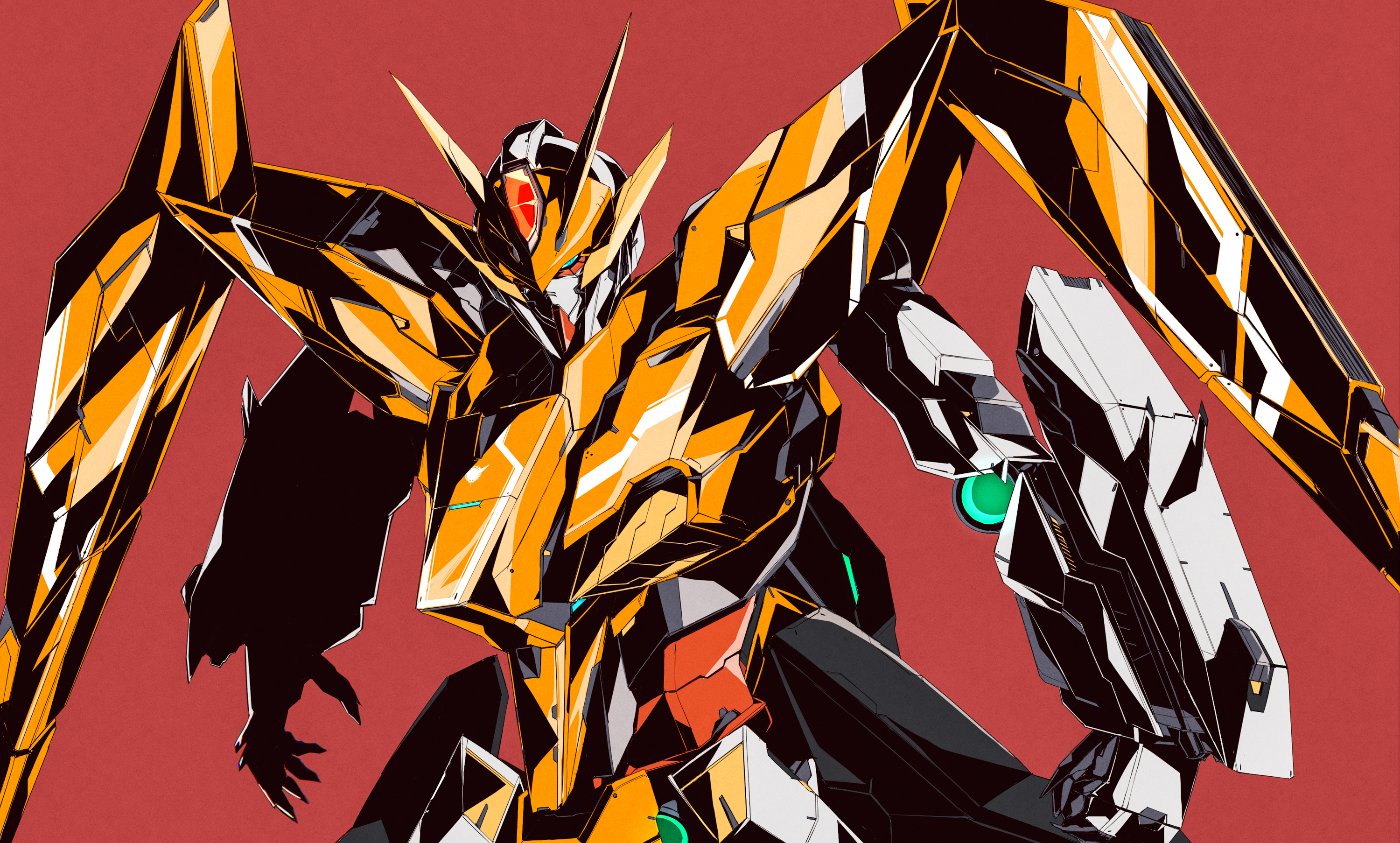 Arios Gundam Anime Mechs Gundam Super Robot Wars Mobile Suit Gundam 00 Artwork Digital Art Fan Art 3000x1806