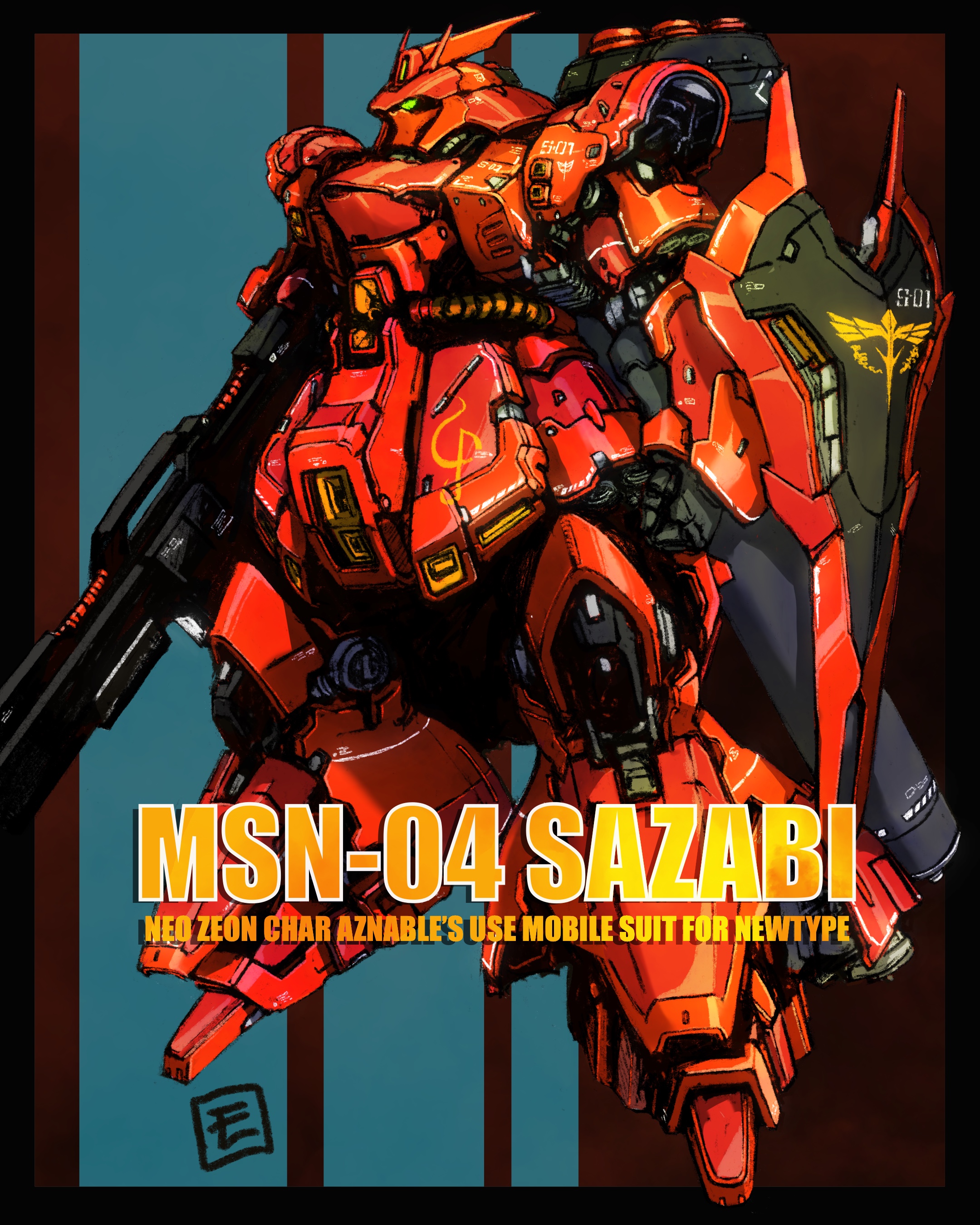 Anime Mechs Mobile Suit Gundam Chars Counterattack Sazabi Mobile Suit Artwork Digital Art Fan Art 2160x2700