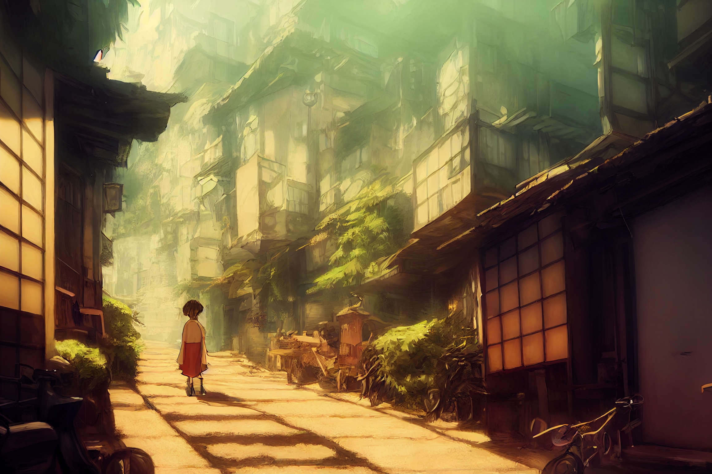 Anime boy crying, city background, alley, dark --auto - SeaArt AI