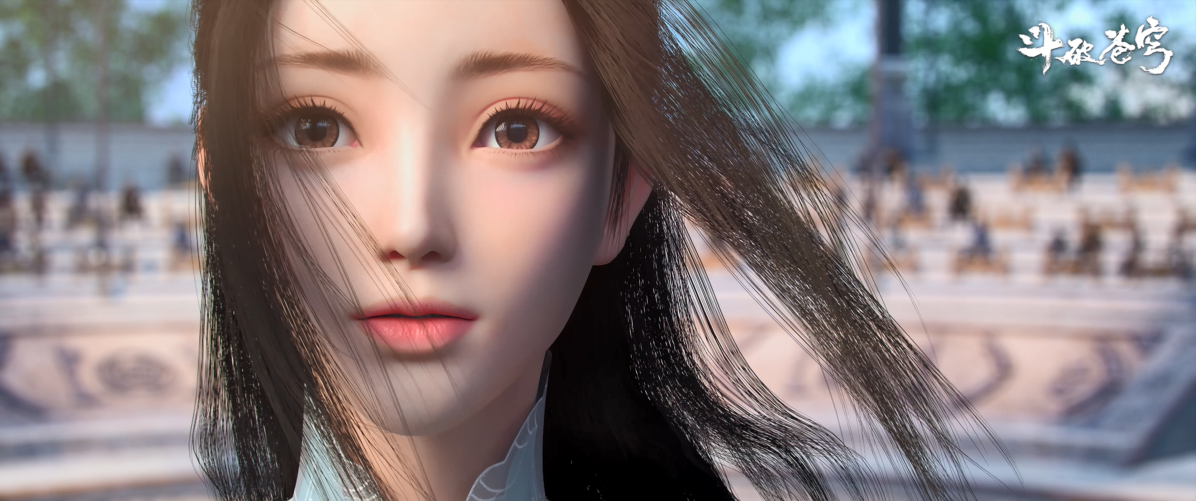 Battle Through The Heavens Dou Po Cang Qiong Xiao Xun Er Asian Women Long Hair Looking At Viewer CGi 3840x1608