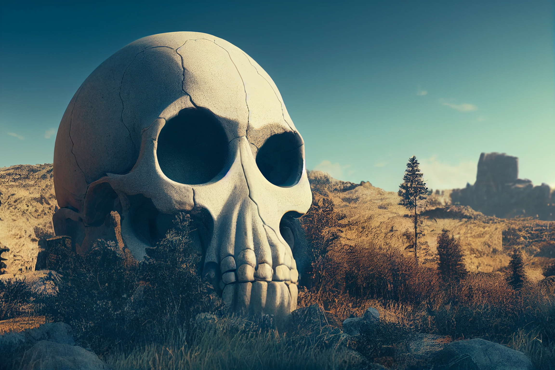 Skull Rock Desert 2304x1536