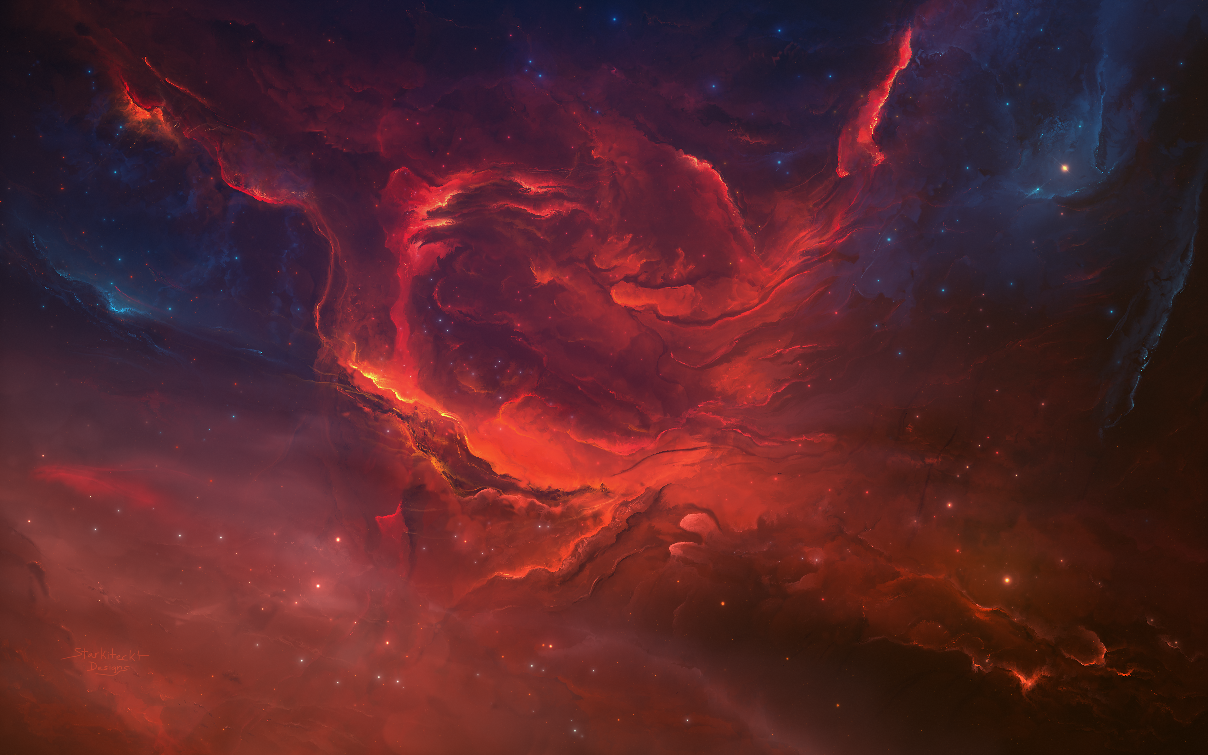 Space Starkiteckt Nebula Stars 3840x2400