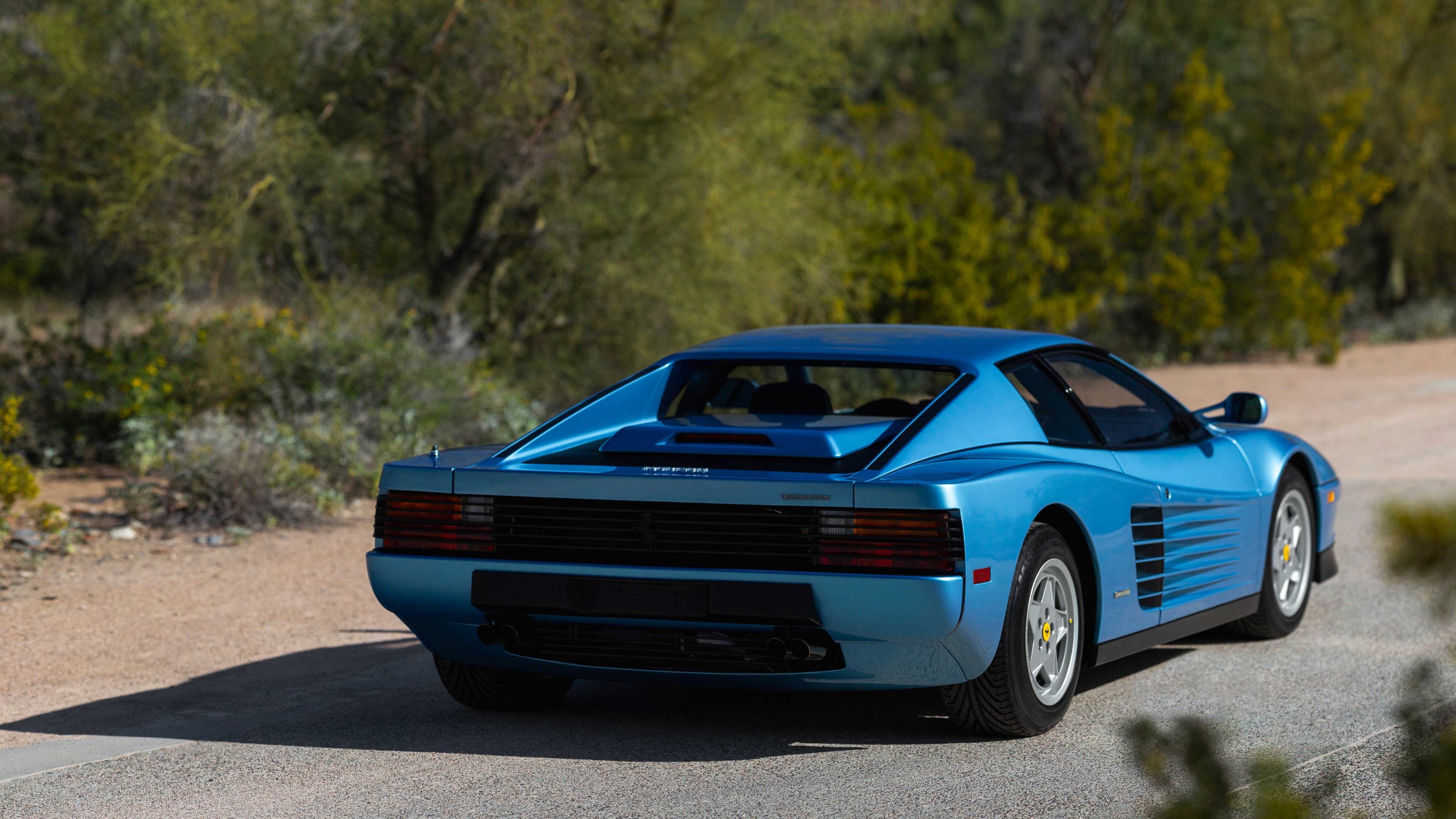 Ferrari Testarossa Blue Cars Italian Cars 80s Cars Car 3840x2160