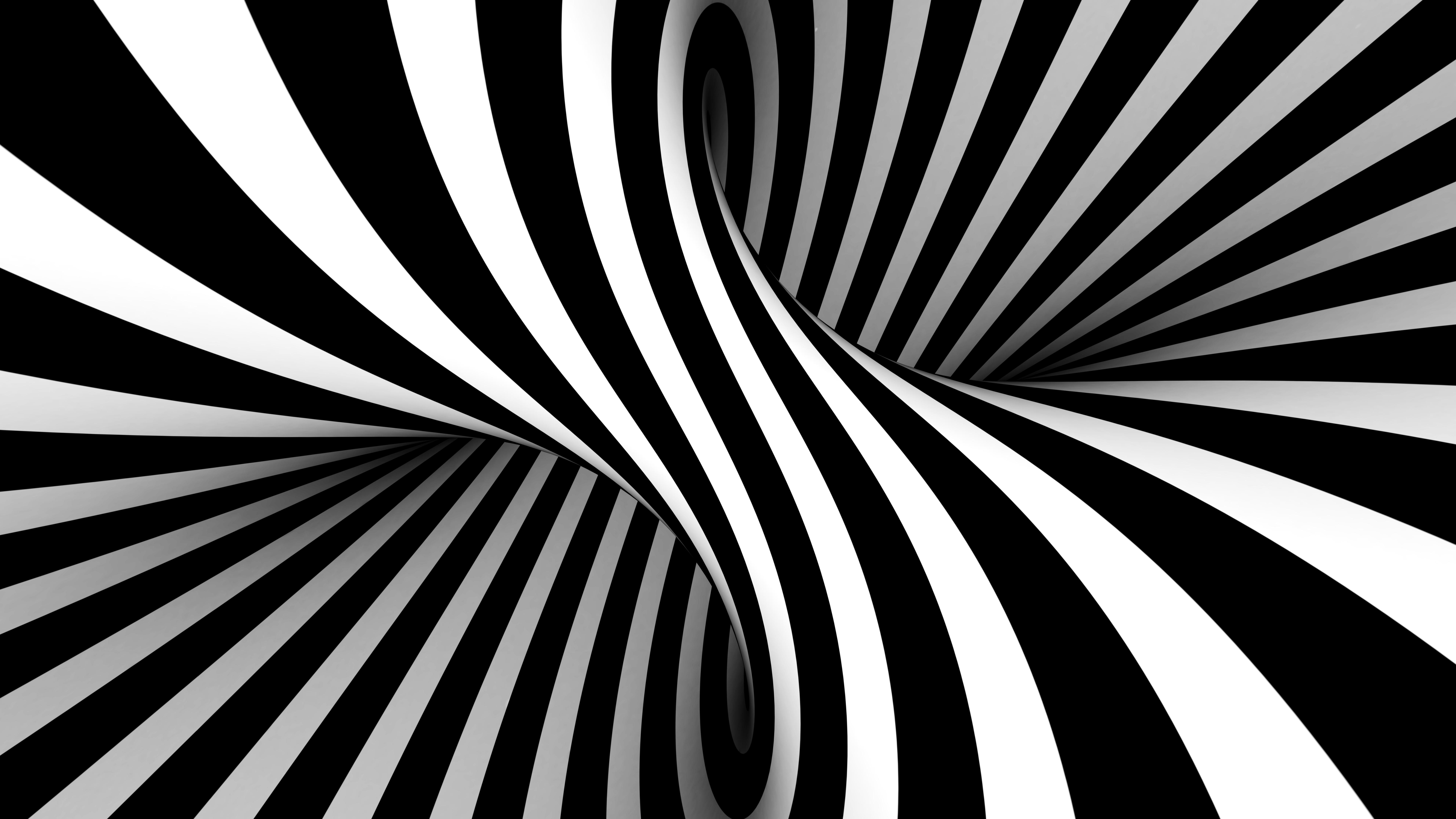 Abstract Black Amp White 7680x4320