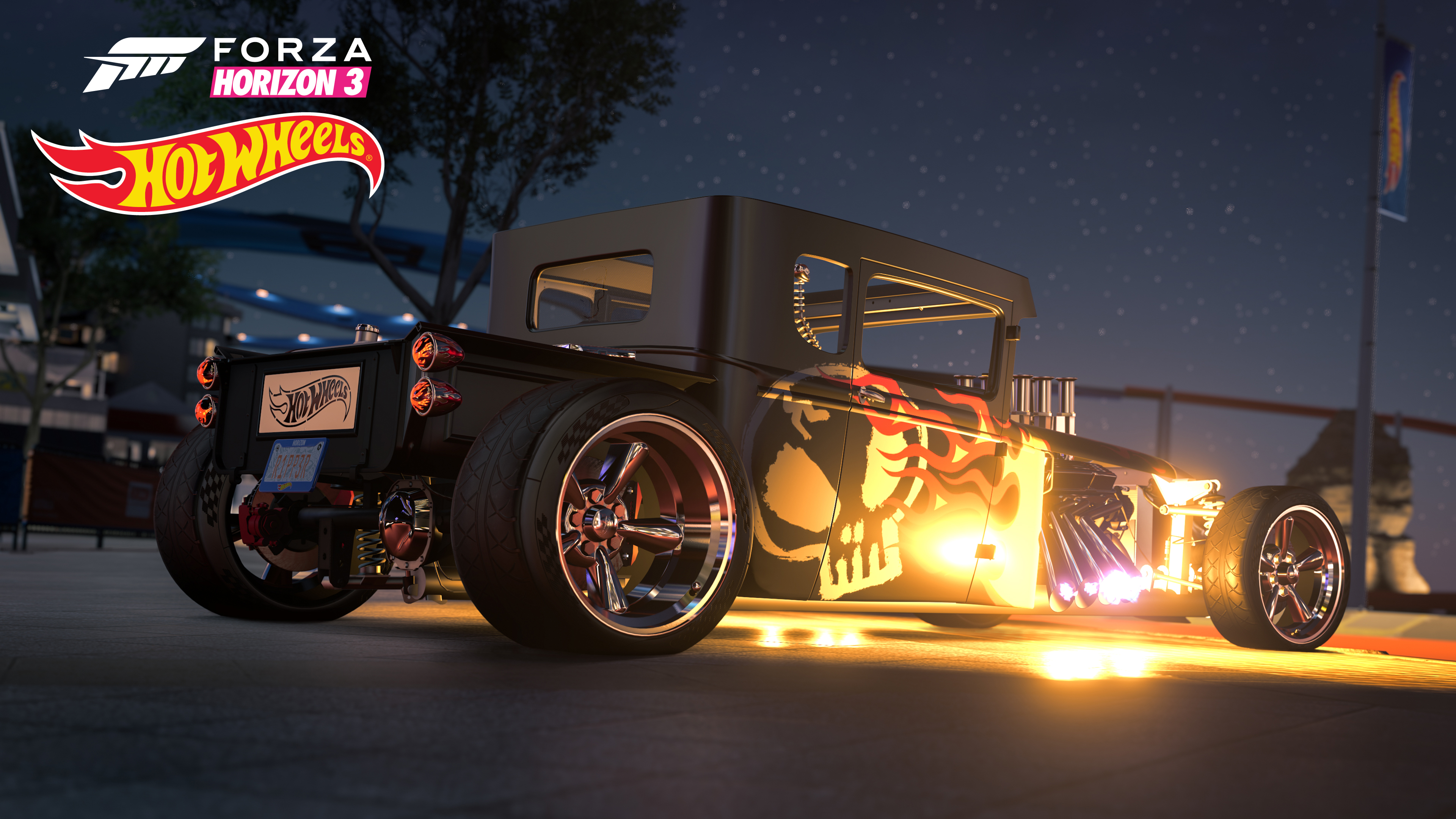 Forza Horizon 3 Video Games CGi Logo Race Cars Car Race Tracks 3840x2160