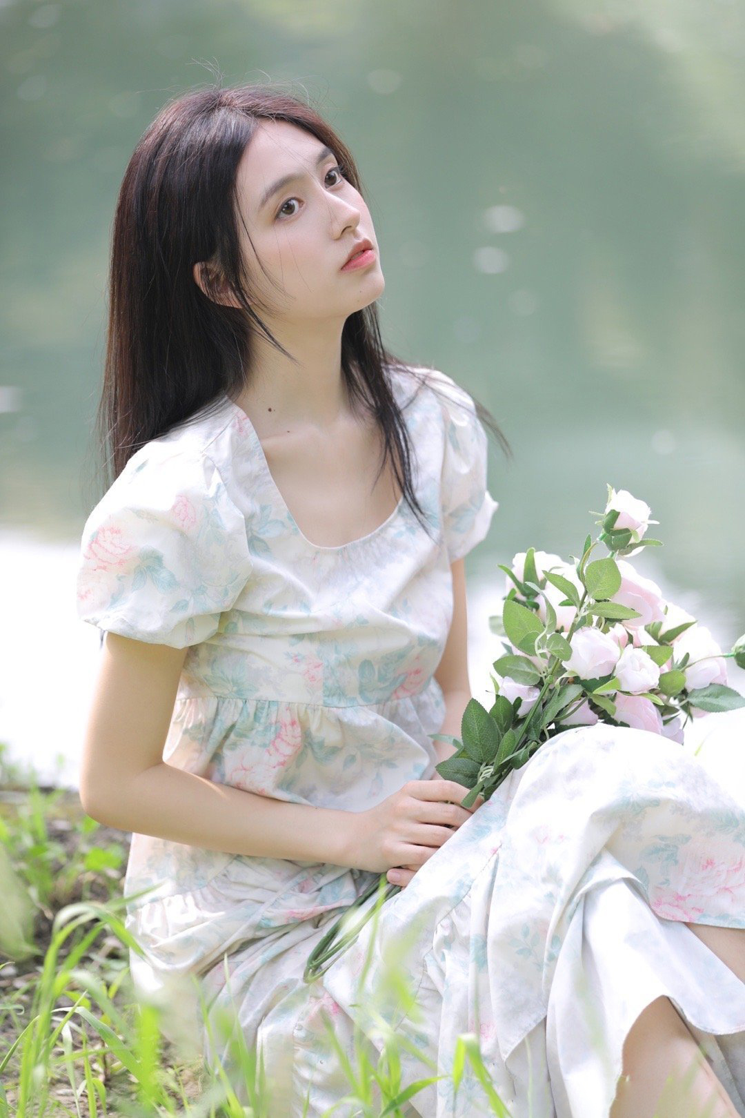 Flower Dress Women Model Asian 1080x1620