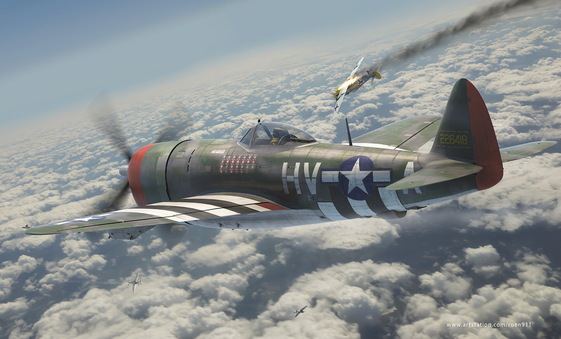 Aircraft Antonis Karidis P 47 Thunderbolt World War Ii Military Aircraft 1920x1161