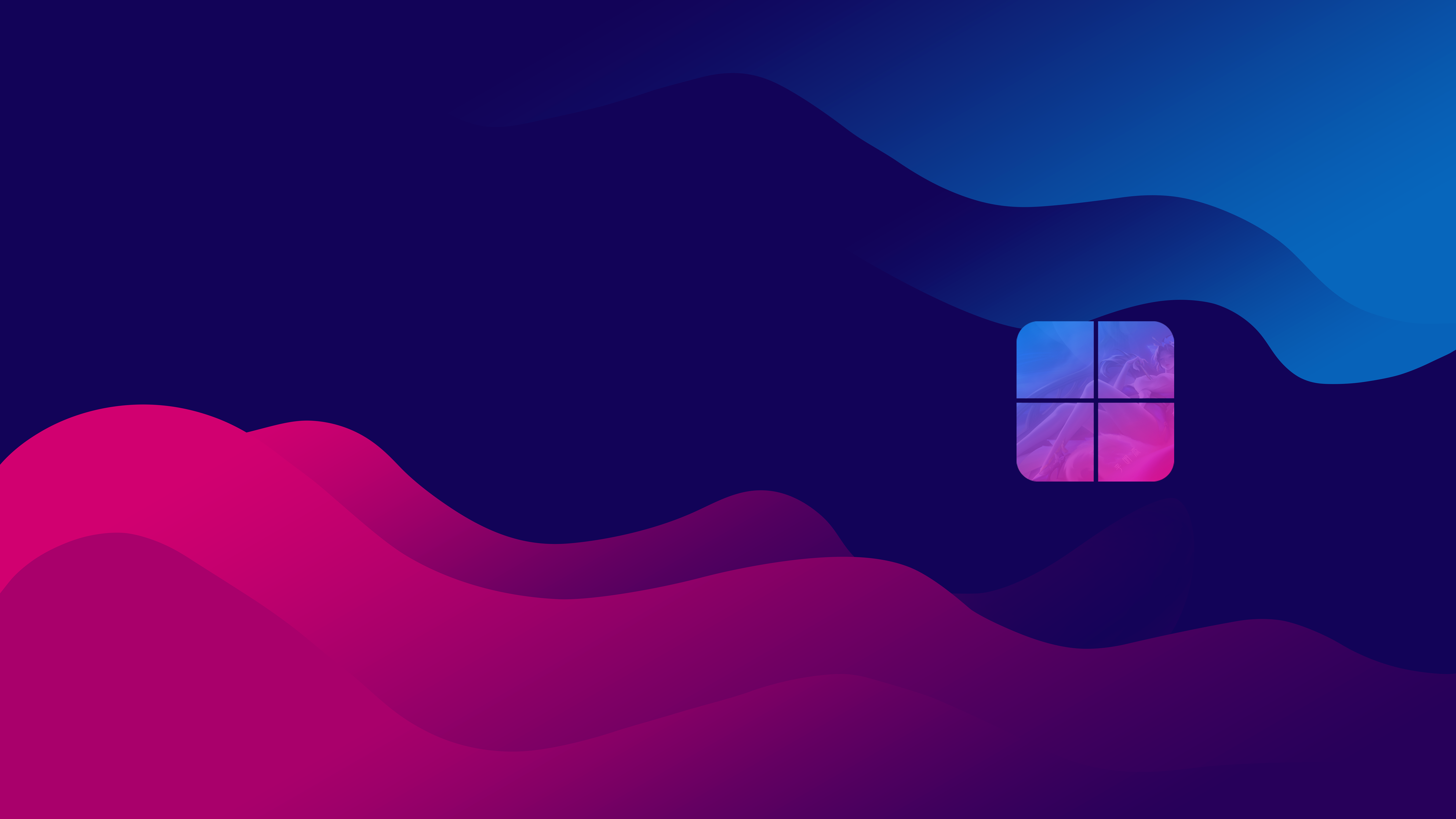 Windows 12 Concept Art Waveforms Digital Art Logo Simple Background Minimalism 7680x4320