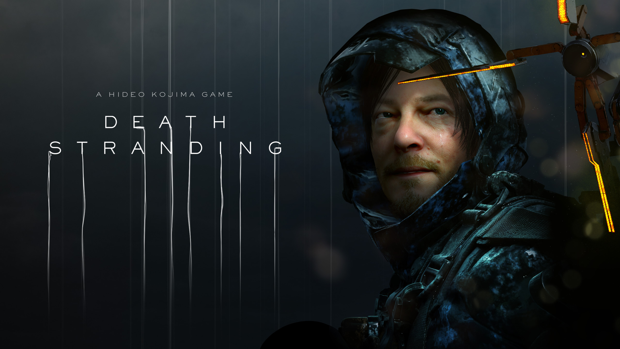 Death Stranding Sam Porter Bridges Video Game Cover Looking At Viewer Beard Simple Background Minima 2560x1440