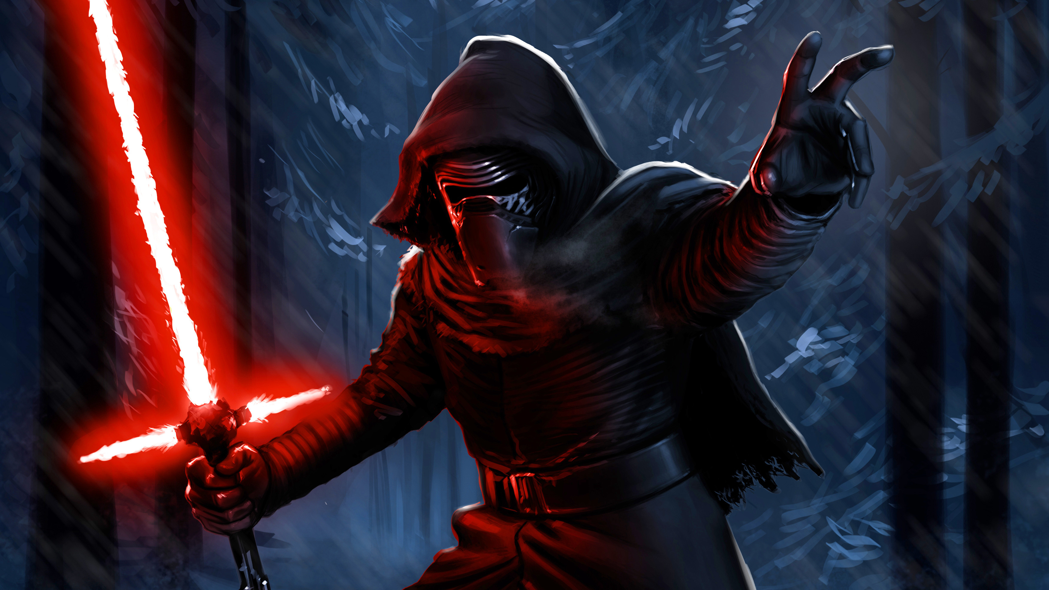 Darth Vader Lightsaber Kylo Ren Sith Star Wars 3508x1974