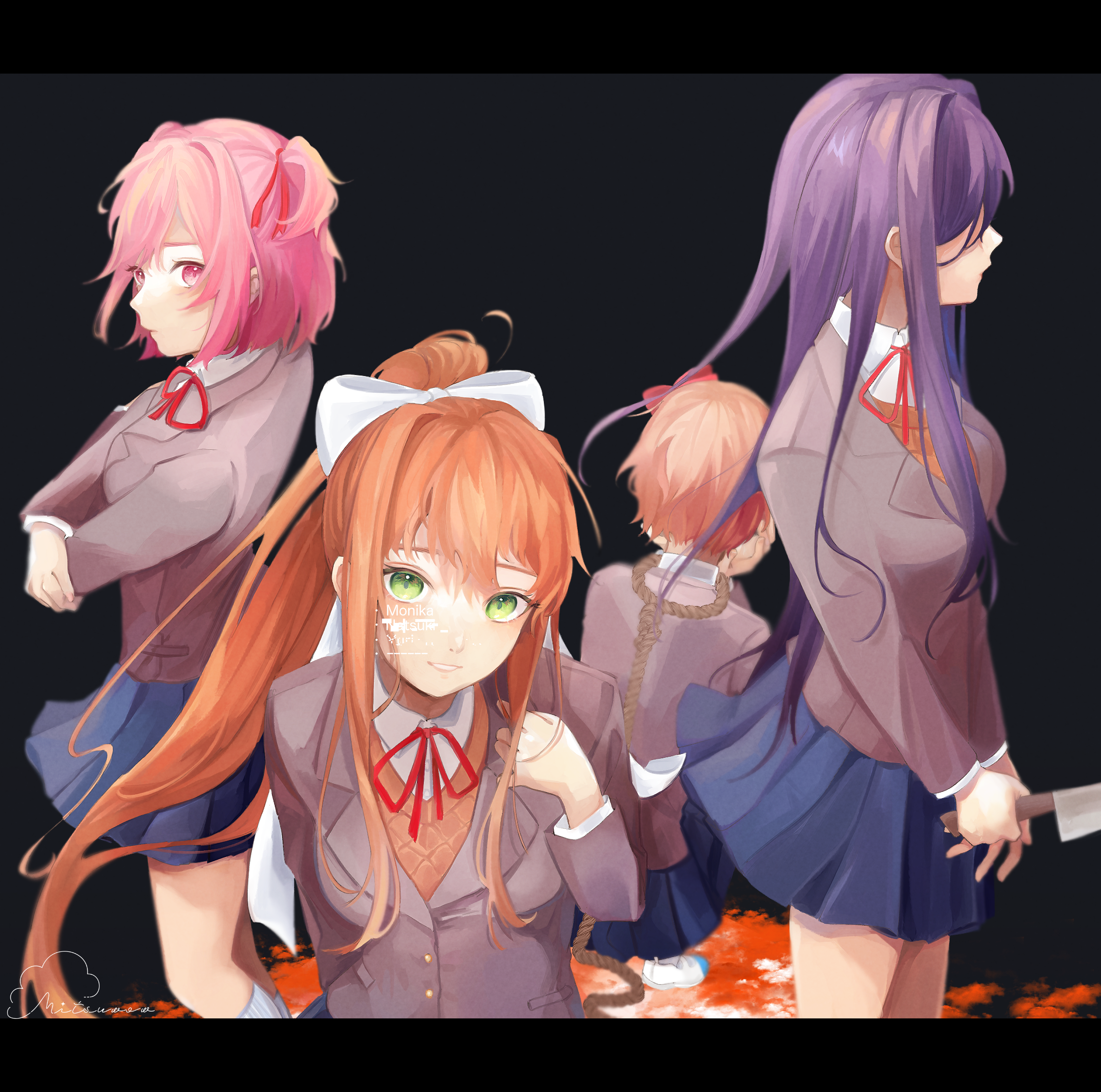 1366x768 Doki Doki Literature Club Anime 1366x768 Resolution HD 4k  Wallpapers Images Backgrounds Photos and Pictures