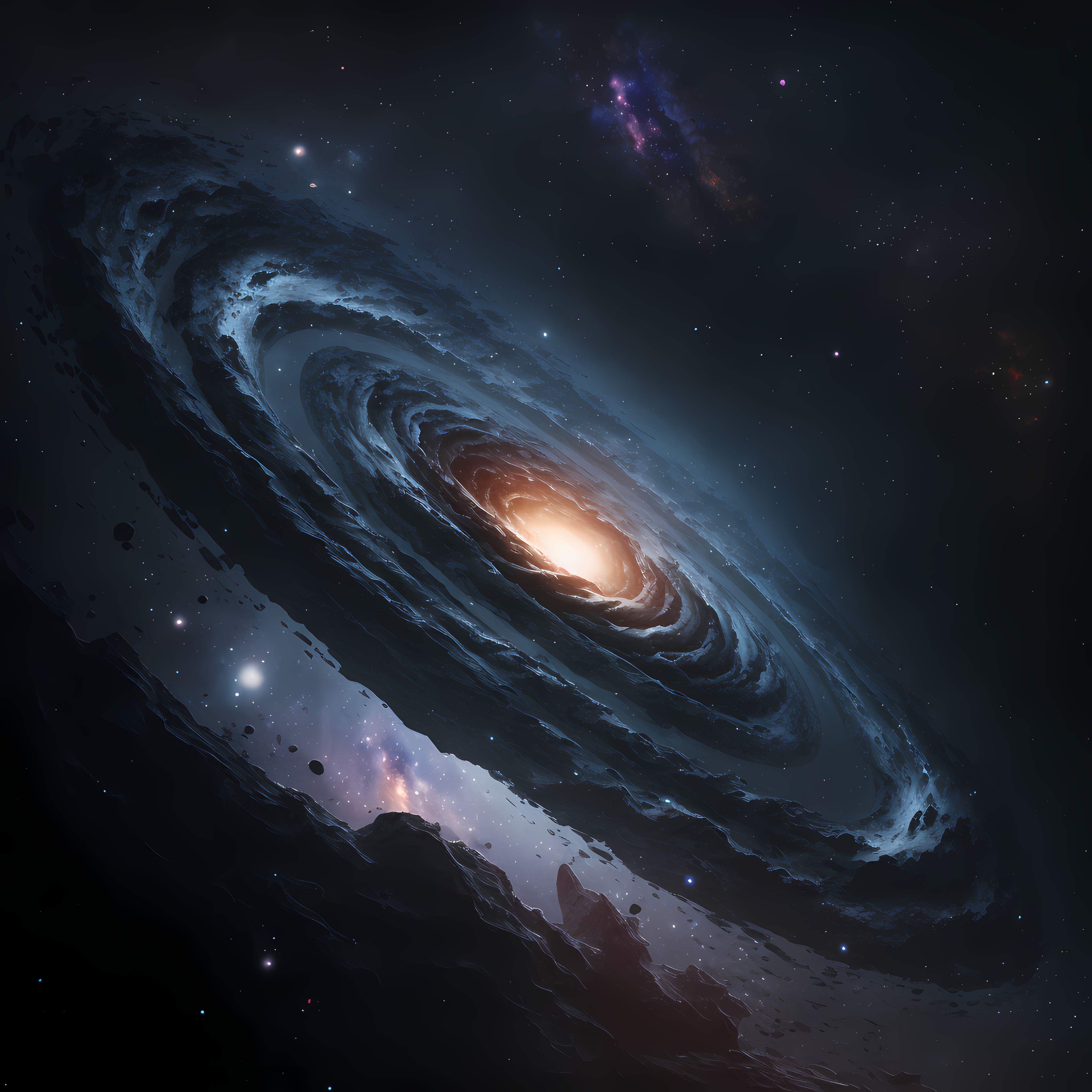 Andromeda Galaxy Space Stars 4096x4096