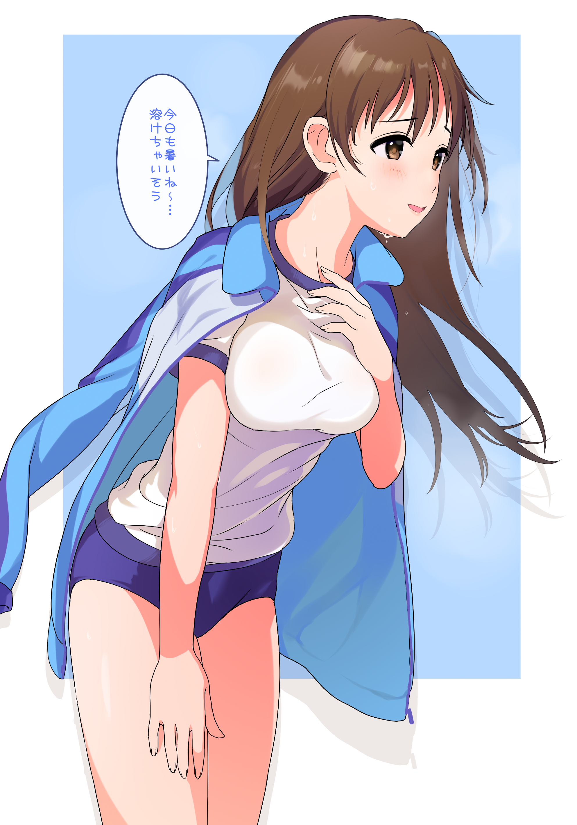 Anime Anime Girls THE IDOLM STER THE IDOLM STER Cinderella Girls Long Hair Brunette Solo Nitta Minam 1986x2836