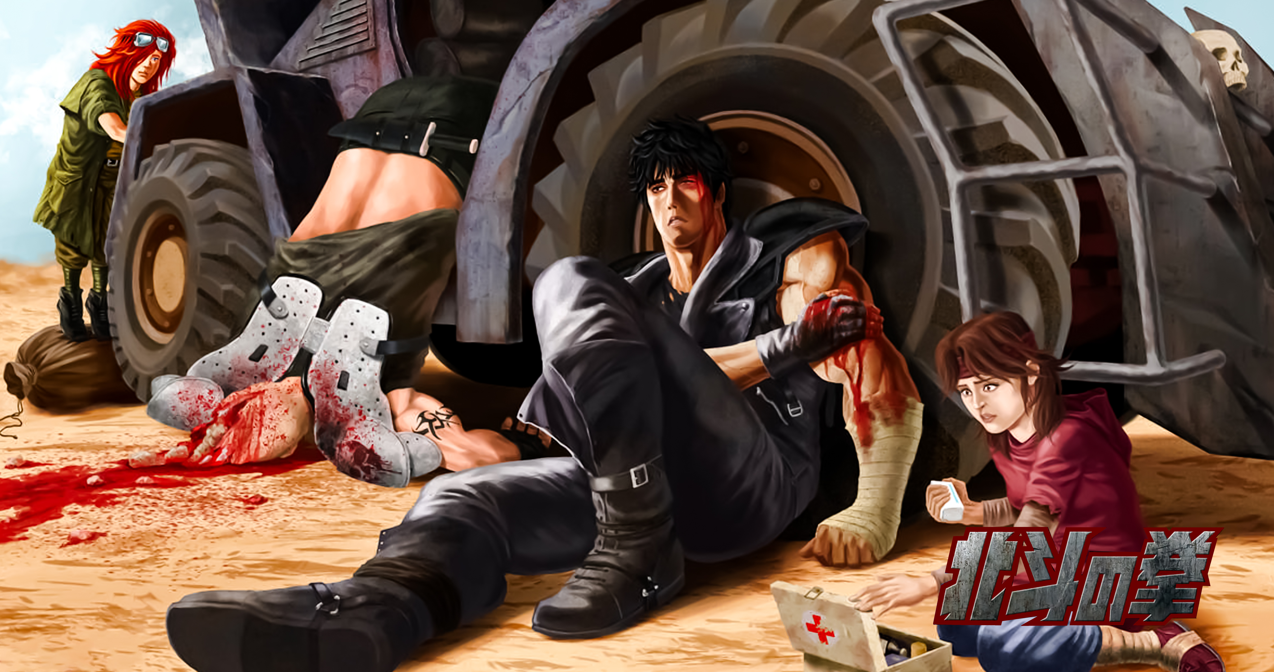 Fist Of The North Star Hokuto No Ken Anime Men Anime Girls Japanese Characters Japanese 4096x2160