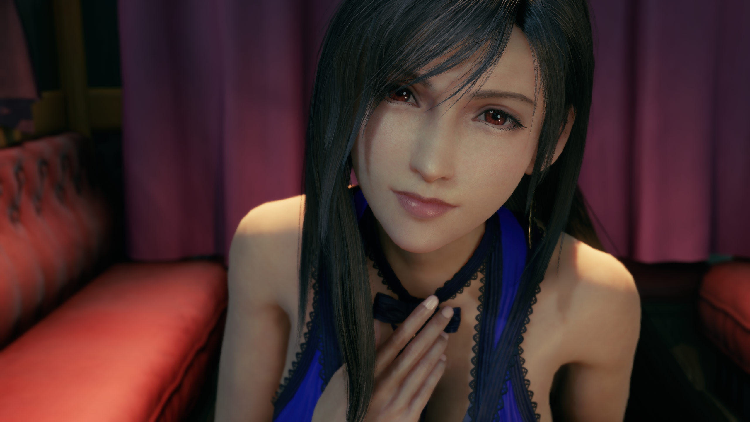 Final Fantasy Vii Remake Video Games Video Game Characters Tifa Lockhart CGi Video Game Girls Face L 2560x1440