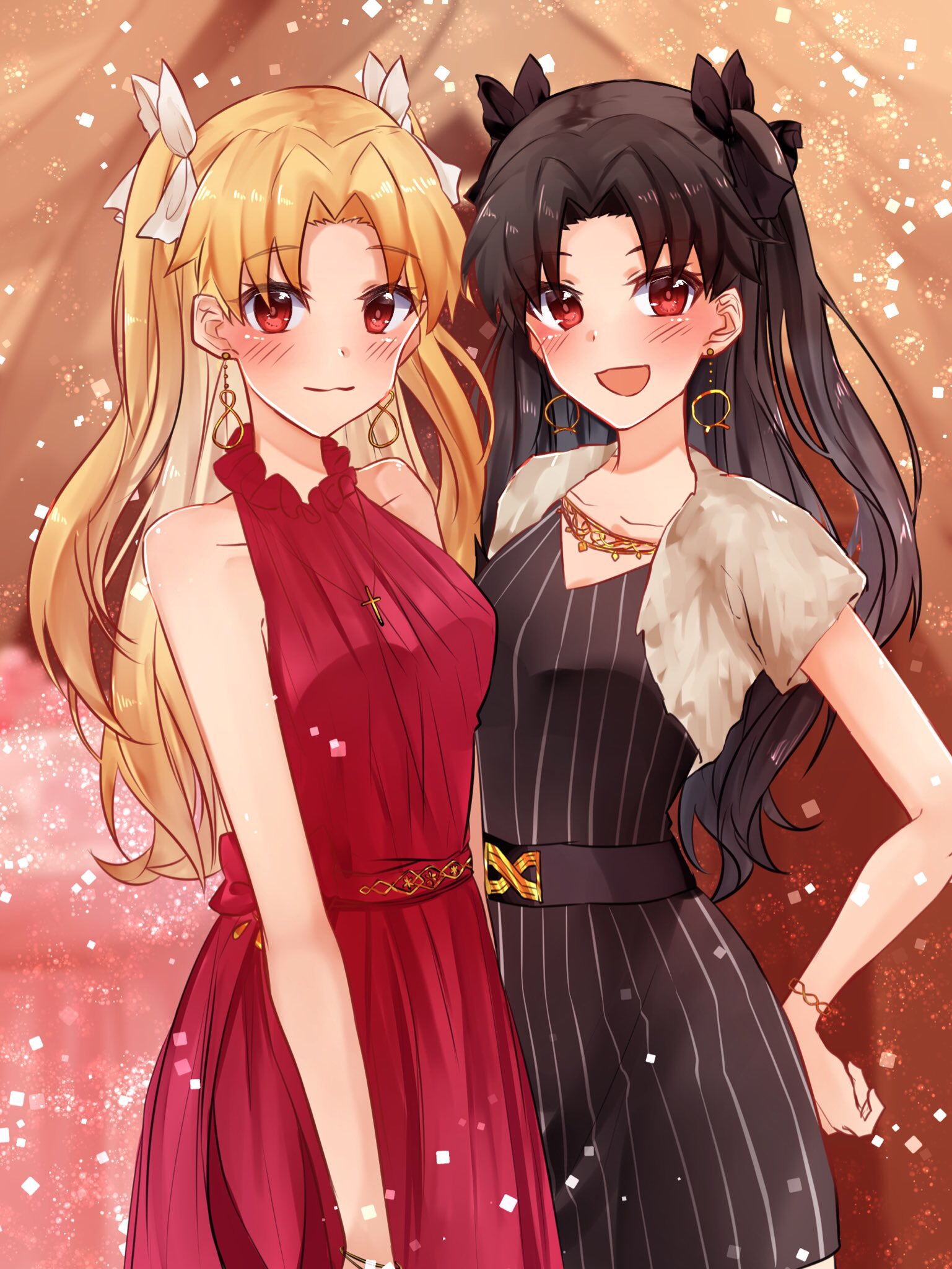 Anime Anime Girls Fate Series Fate Grand Order Ishtar Fate Grand Order Ereshkigal Fate Grand Order T 1537x2048