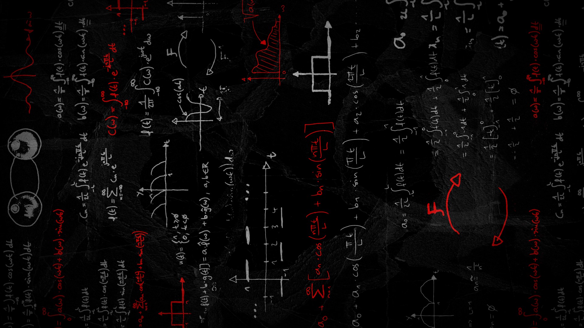 Mathematical Formulas Red Formula Math Equation 1920x1080