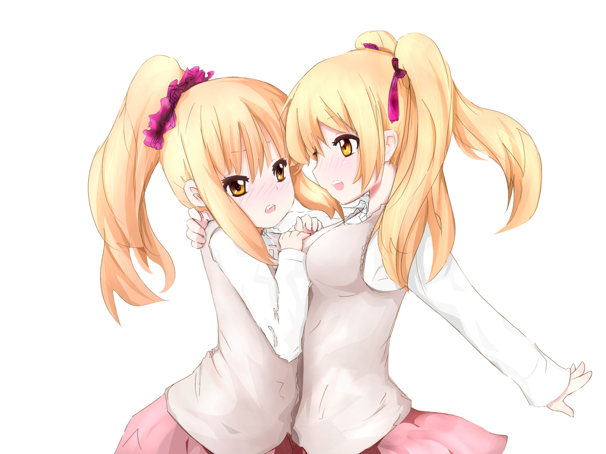 Anime Anime Girls Original Characters Twins Artwork Digital Art Fan Art 2000x1500