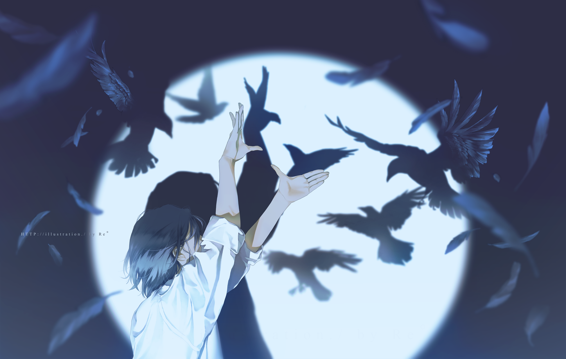 Anime Girl Surrounded By Other Girls Wearing Crow Background, Askew Picture  Background Image And Wallpaper for Free Download