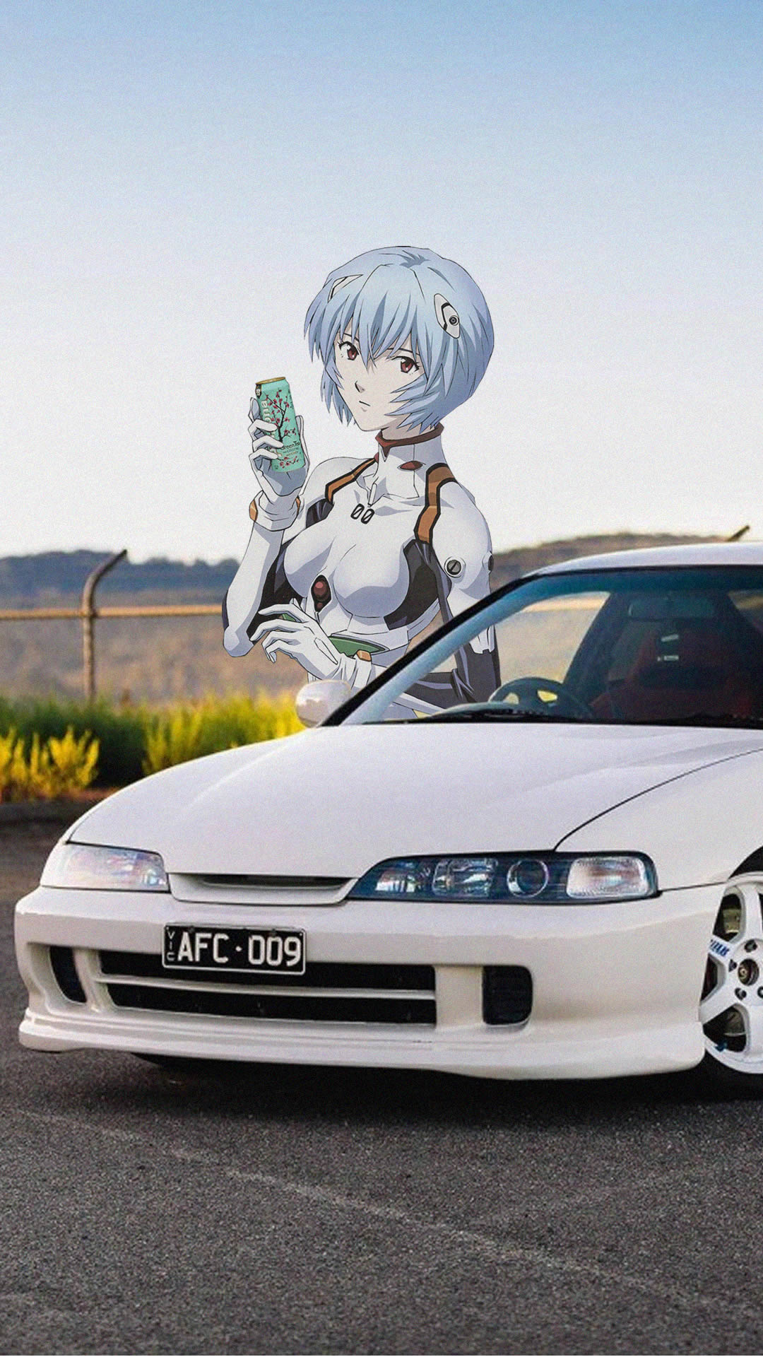Ayanami Rei Honda Integra Anime Girls Jdmxanime Japanese Cars Car 1080x1920