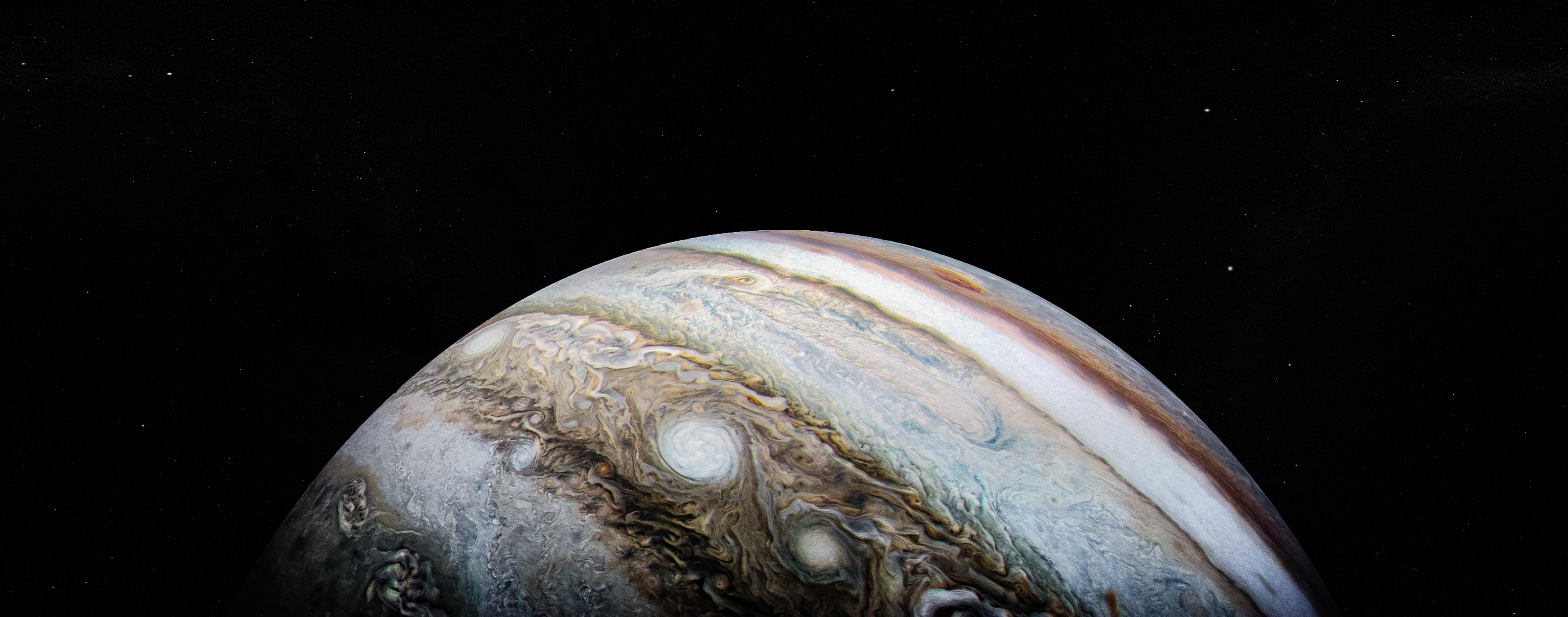 Space Jupiter Galaxy Planet 3440x1353