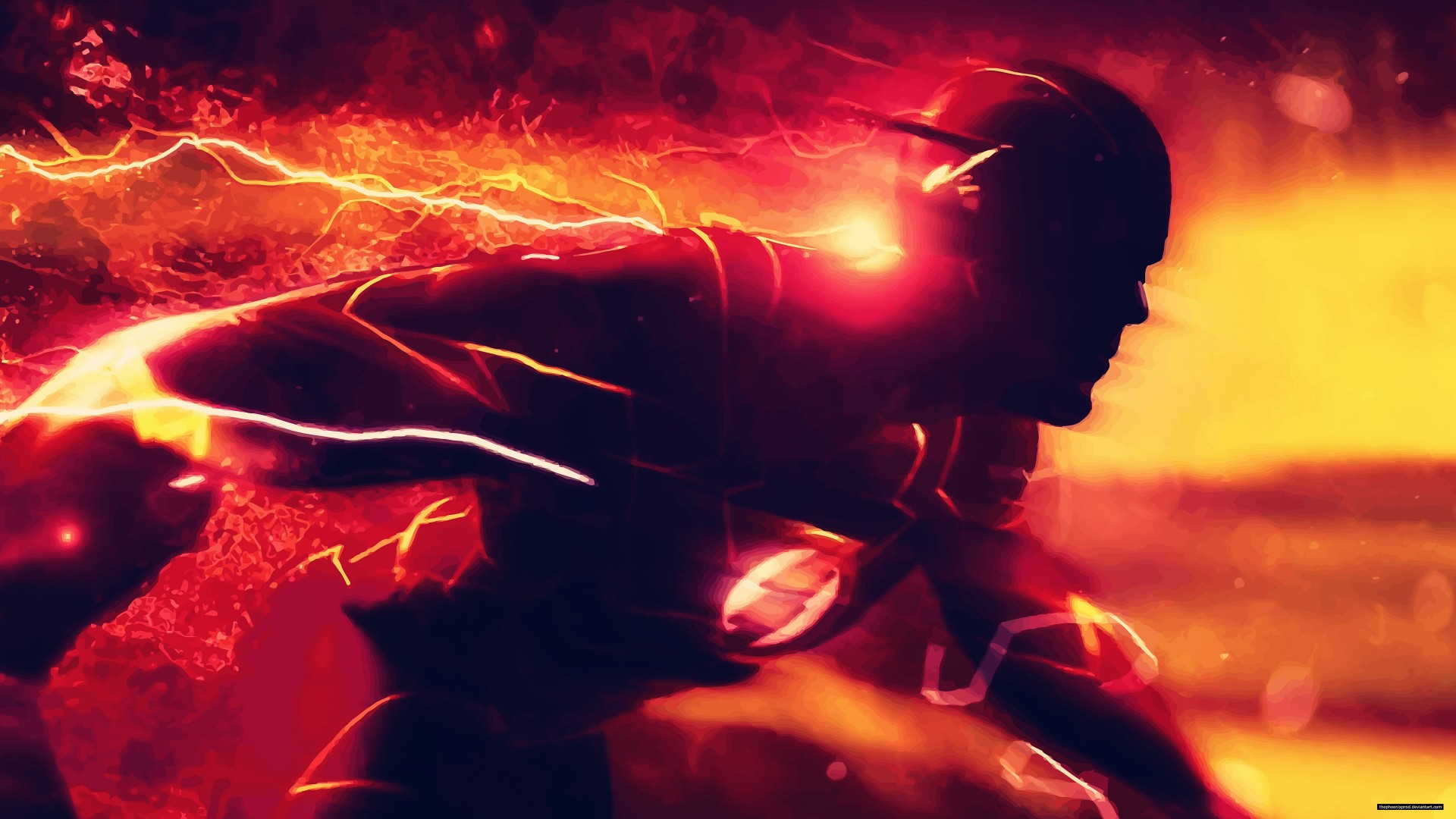 The Flash Barry Allen DC Comics Superhero Watermarked Lightning Running Bodysuit 1920x1080