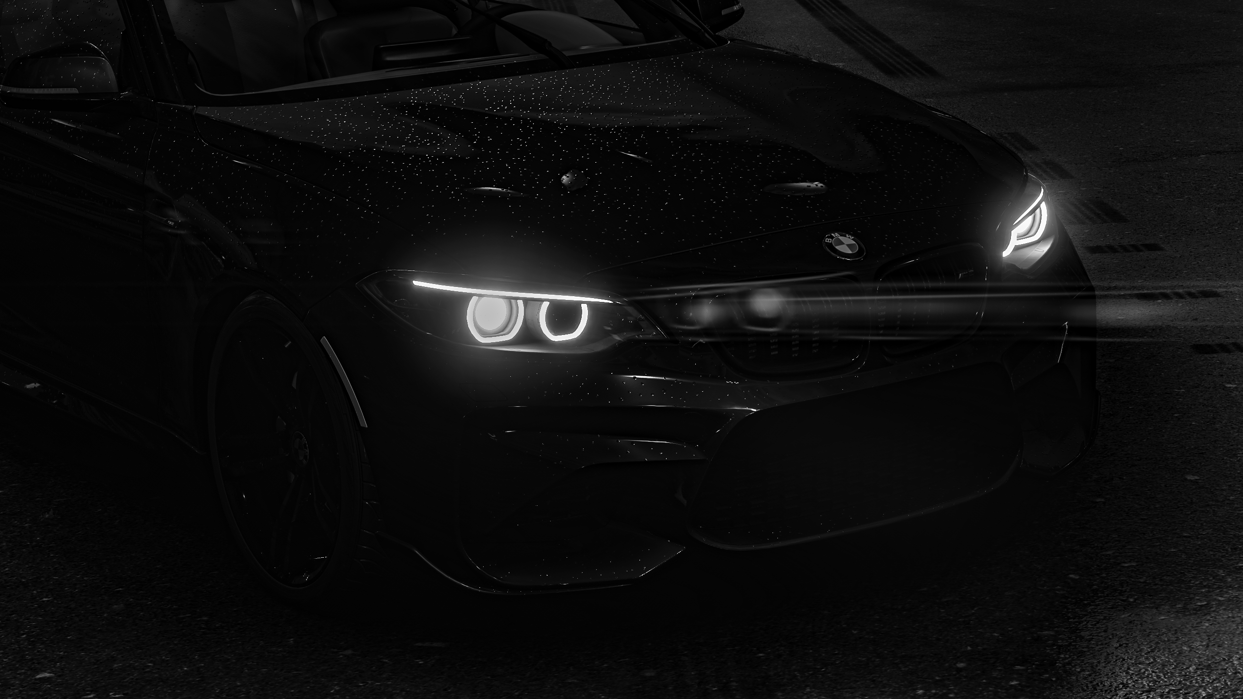 Car Dark BMW Lights 2560x1440