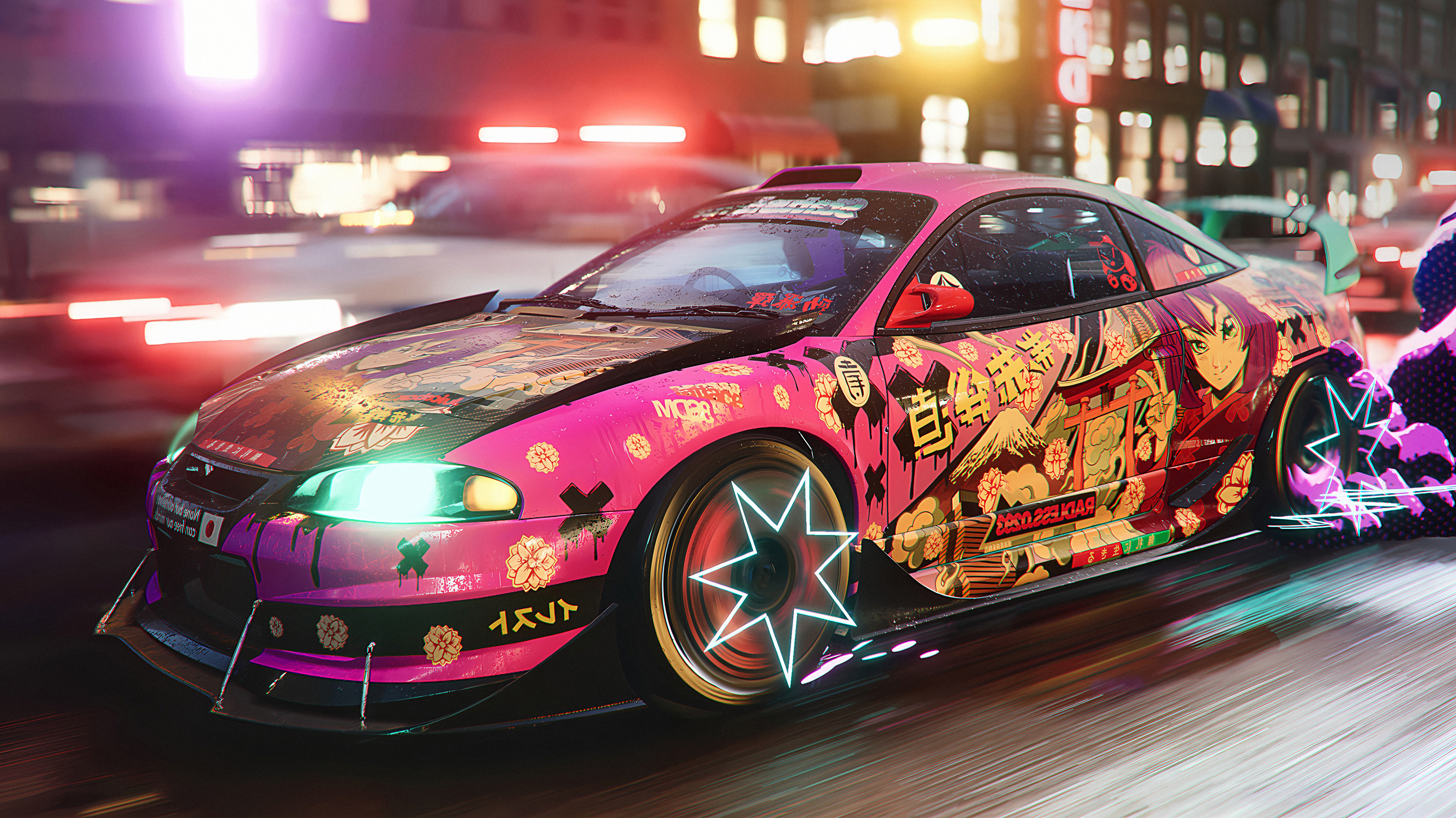 Need For Speed Unbound 4K Need For Speed EA Games Criterion Games Car  Japanese Peace Sign Anime Girl Wallpaper - Resolution:3840x2160 -  ID:1351753 