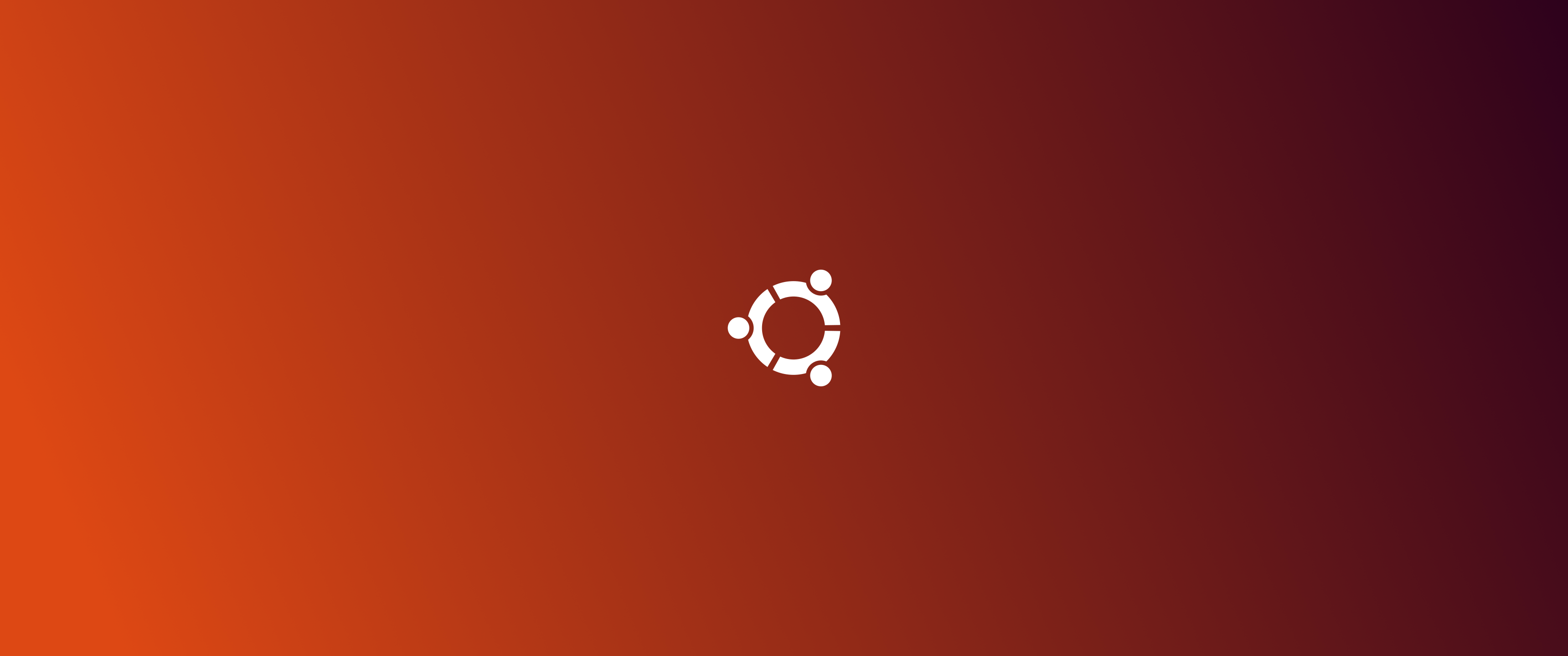 Linux Minimalism Gradient Ubuntu Simple Background Logo 3440x1440