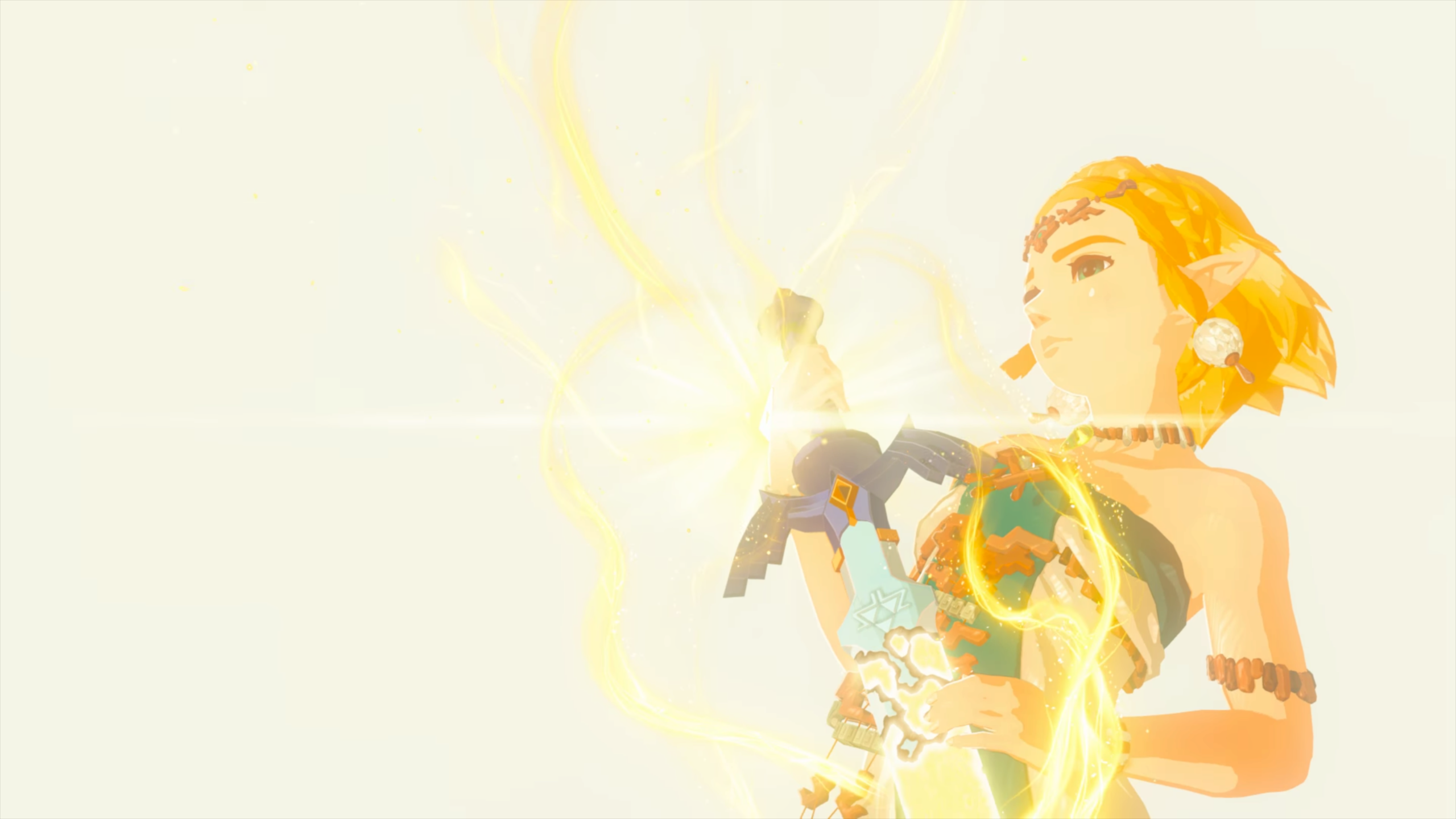 The Legend Of Zelda Tears Of The Kingdom Warm Light Warm Colors Master Sword Video Games Zelda CGi 2560x1440