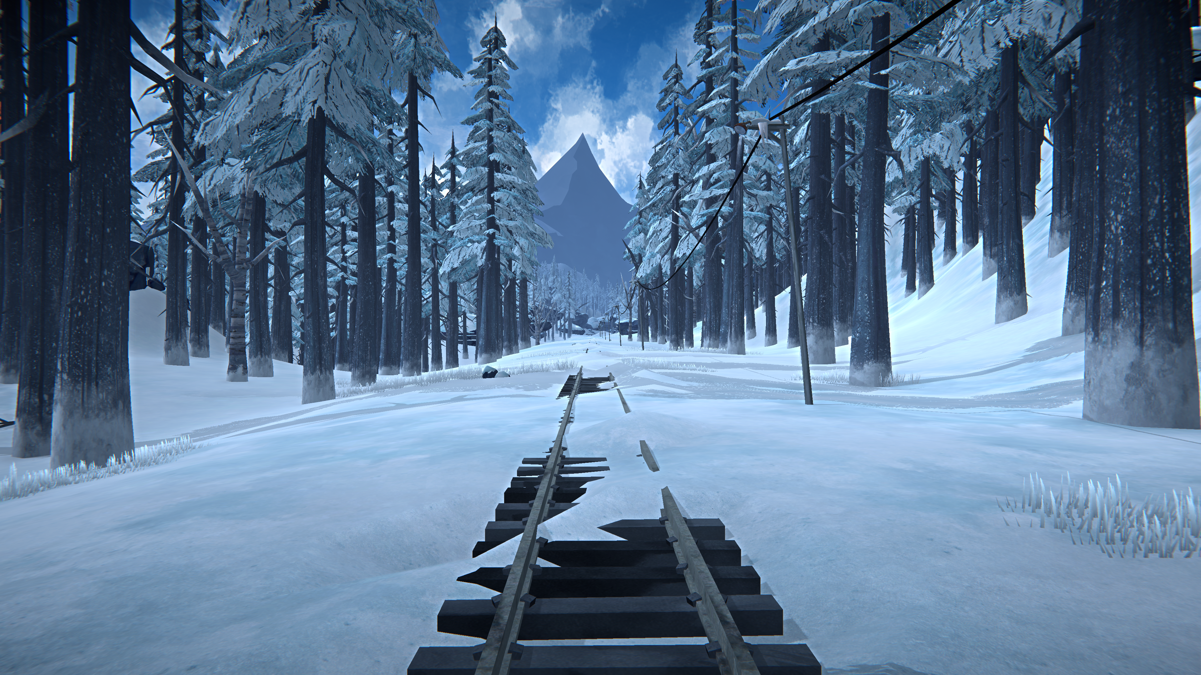 Video Game Landscape Video Games Screen Shot The Long Dark Snow PC Gaming Survival Trees Nature Vide 3840x2160