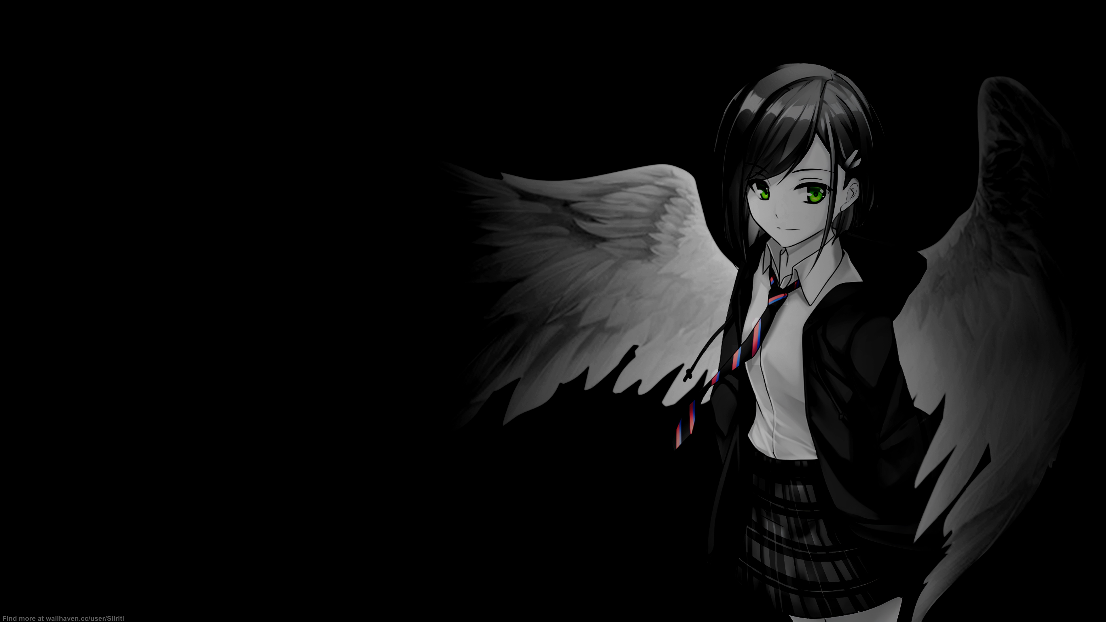 Selective Coloring Black Background Dark Background Simple Background Anime Girls Darling In The Fra 3840x2160