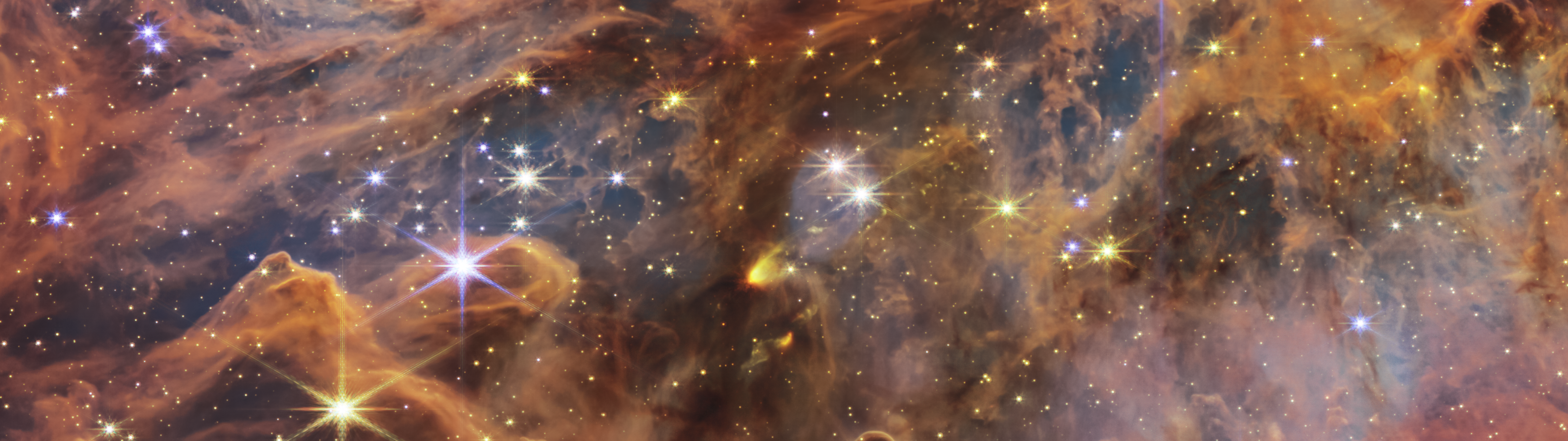 Space James Webb Space Telescope Nebula Carina Nebula NASA Infrared Stars NGC3132 5120x1440