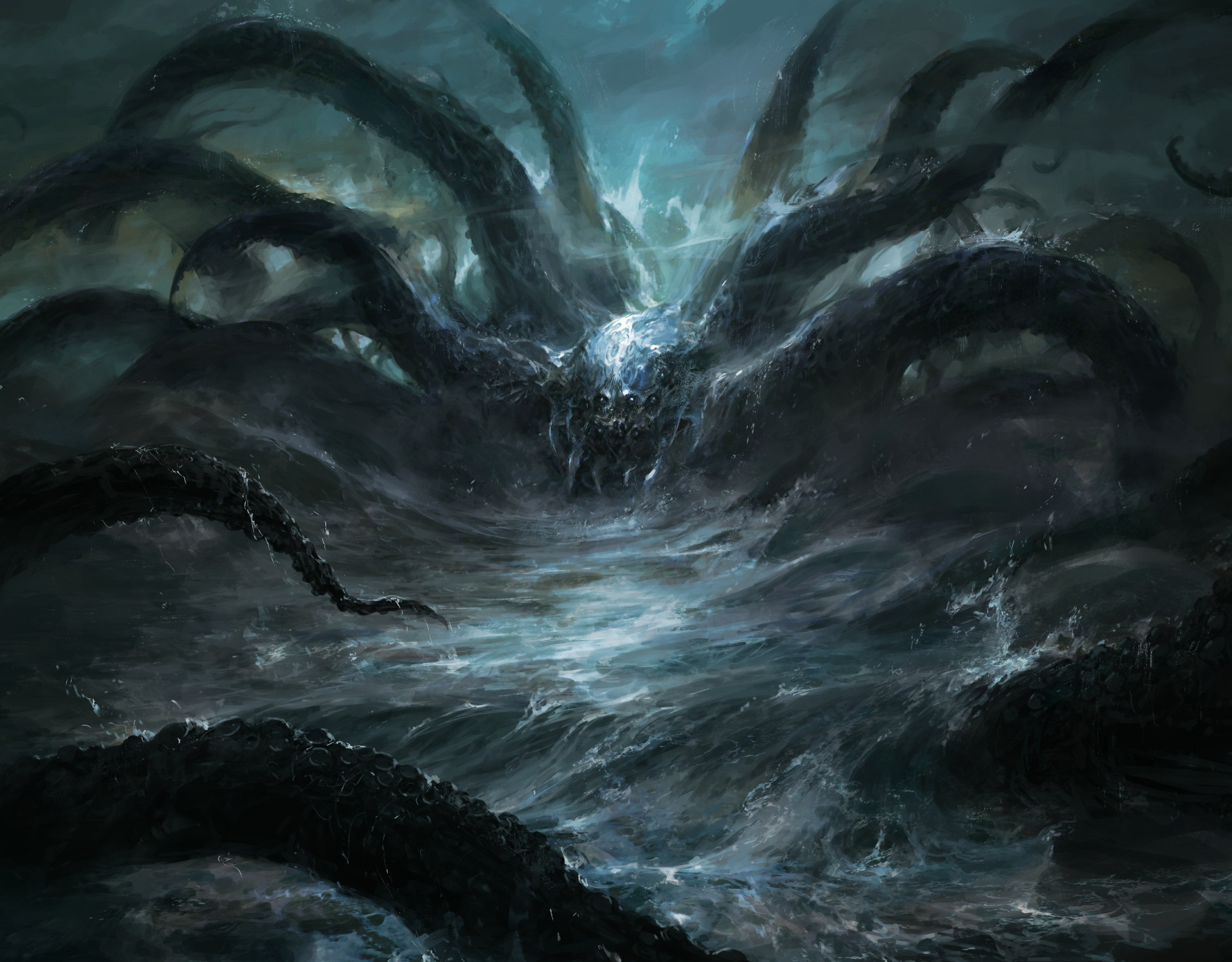 Artwork Fantasy Art Digital Art The Silmarillion Creature Chris Cold The Lord Of The Rings Water Ten 2083x1627