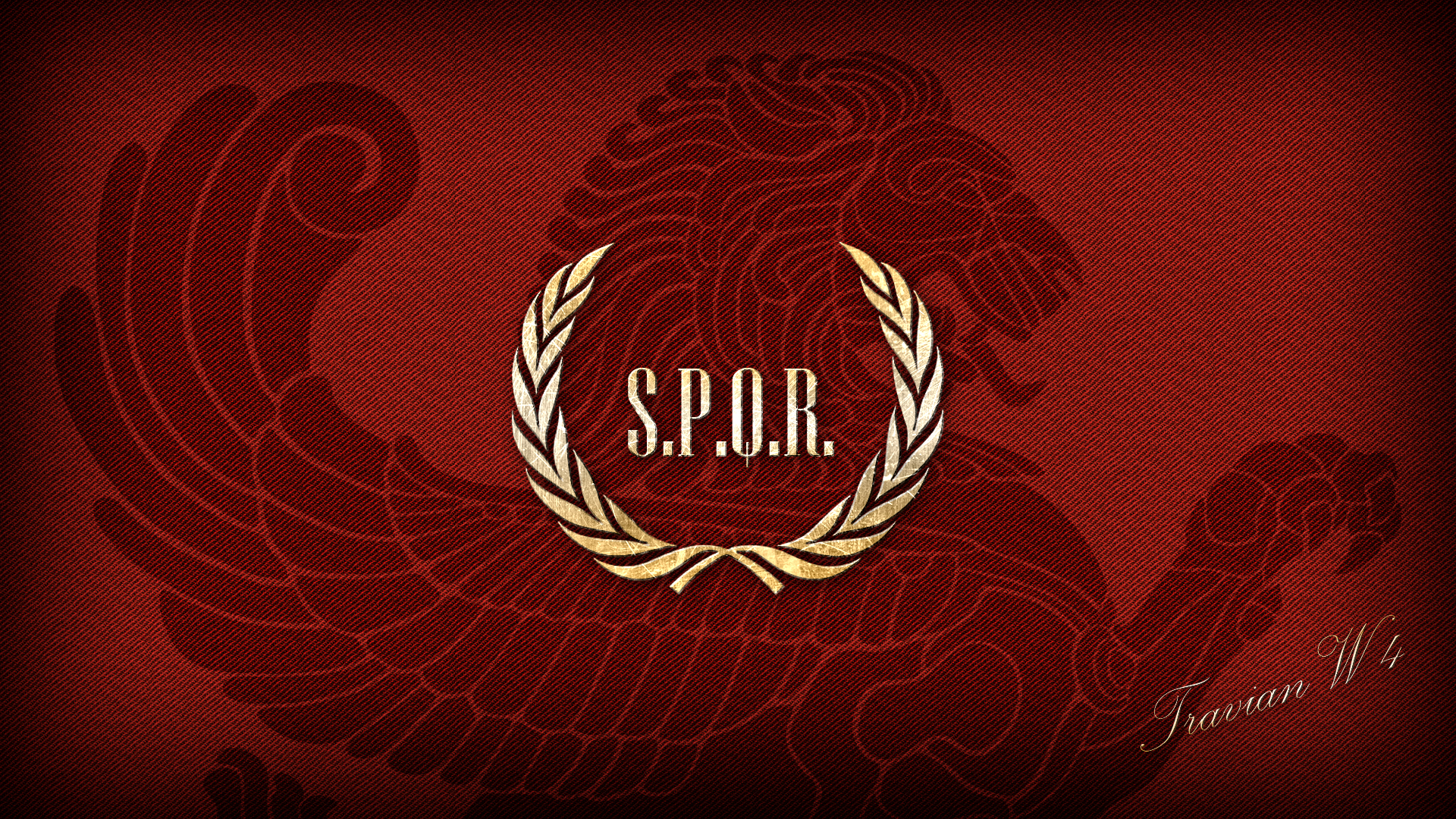 Rome SPQR Simple Background Minimalism Logo 1920x1080