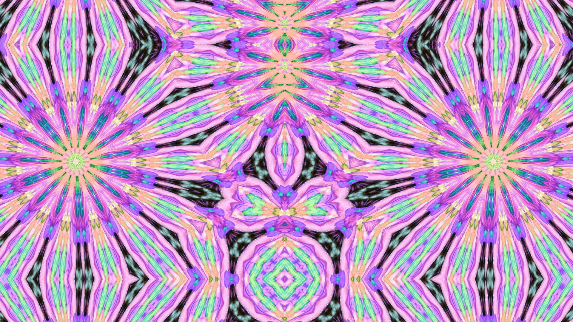 Colors Pattern Symmetry 1920x1080
