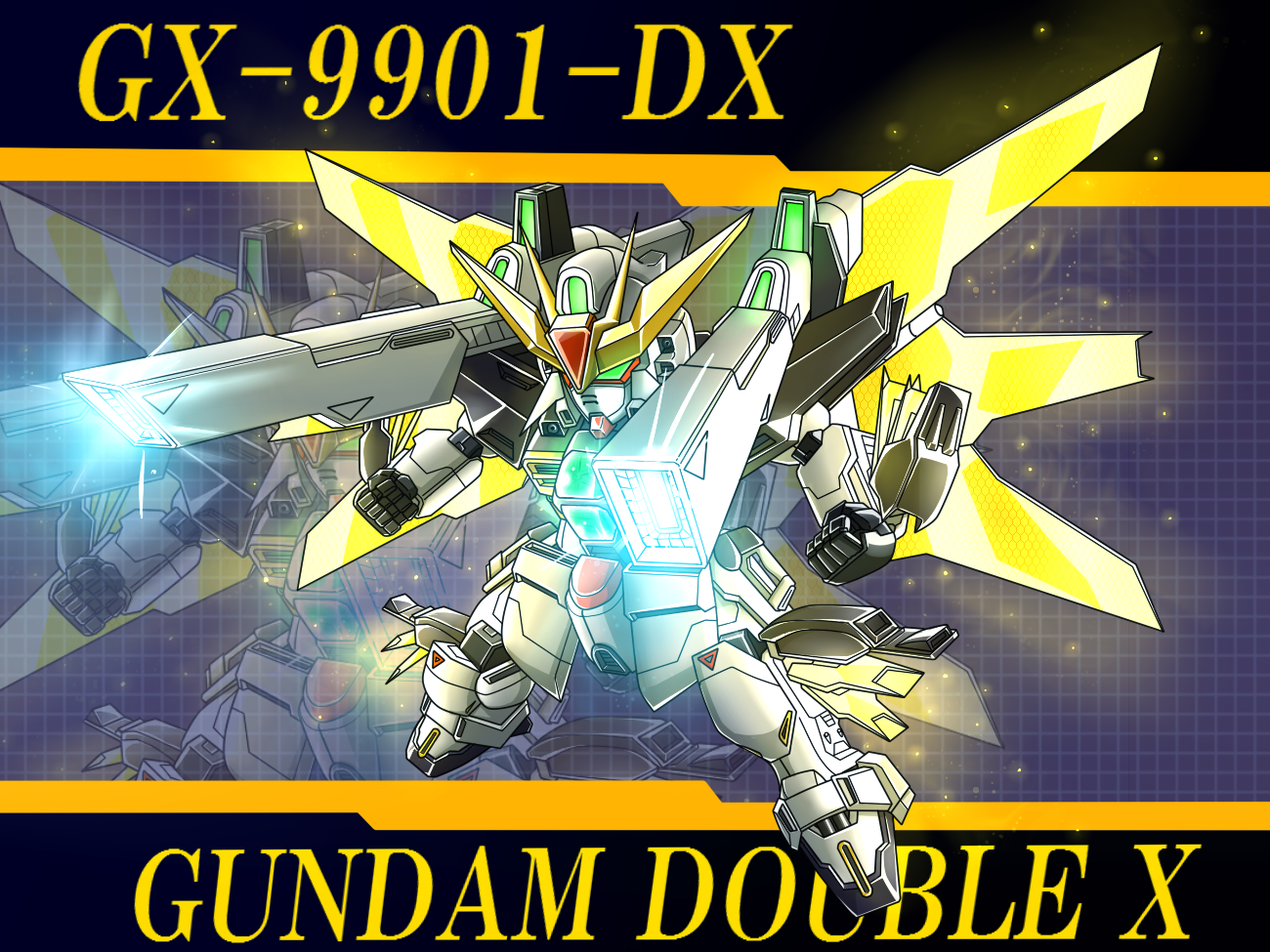 Anime Mechs Gundam Double X After War Gundam X Gundam Super Robot Taisen Artwork Digital Art Fan Art 1300x975