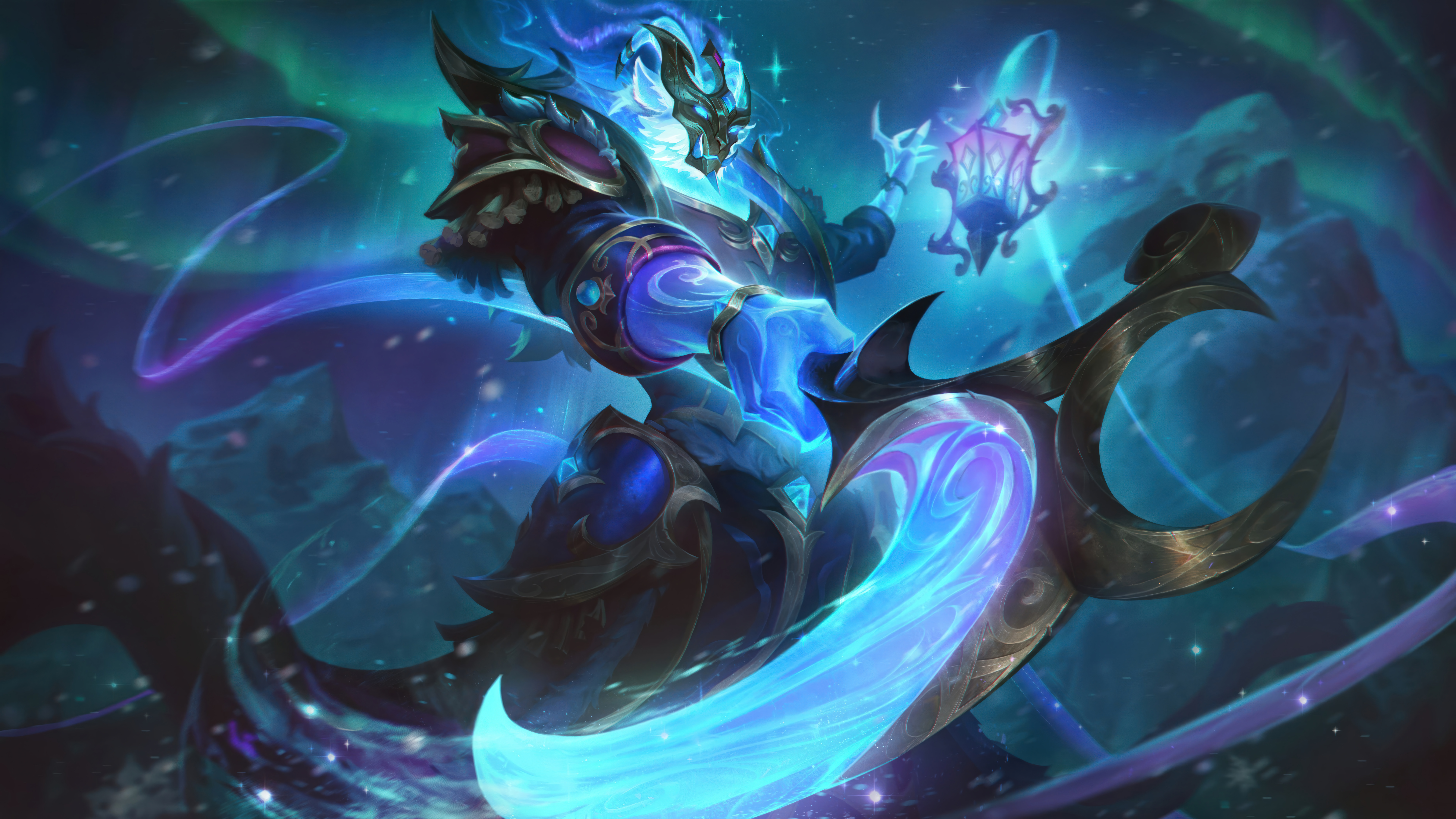 Video Games GZG Riot Games Digital Art League Of Legends Winterblessed League Of Legends Thresh Leag 7680x4320