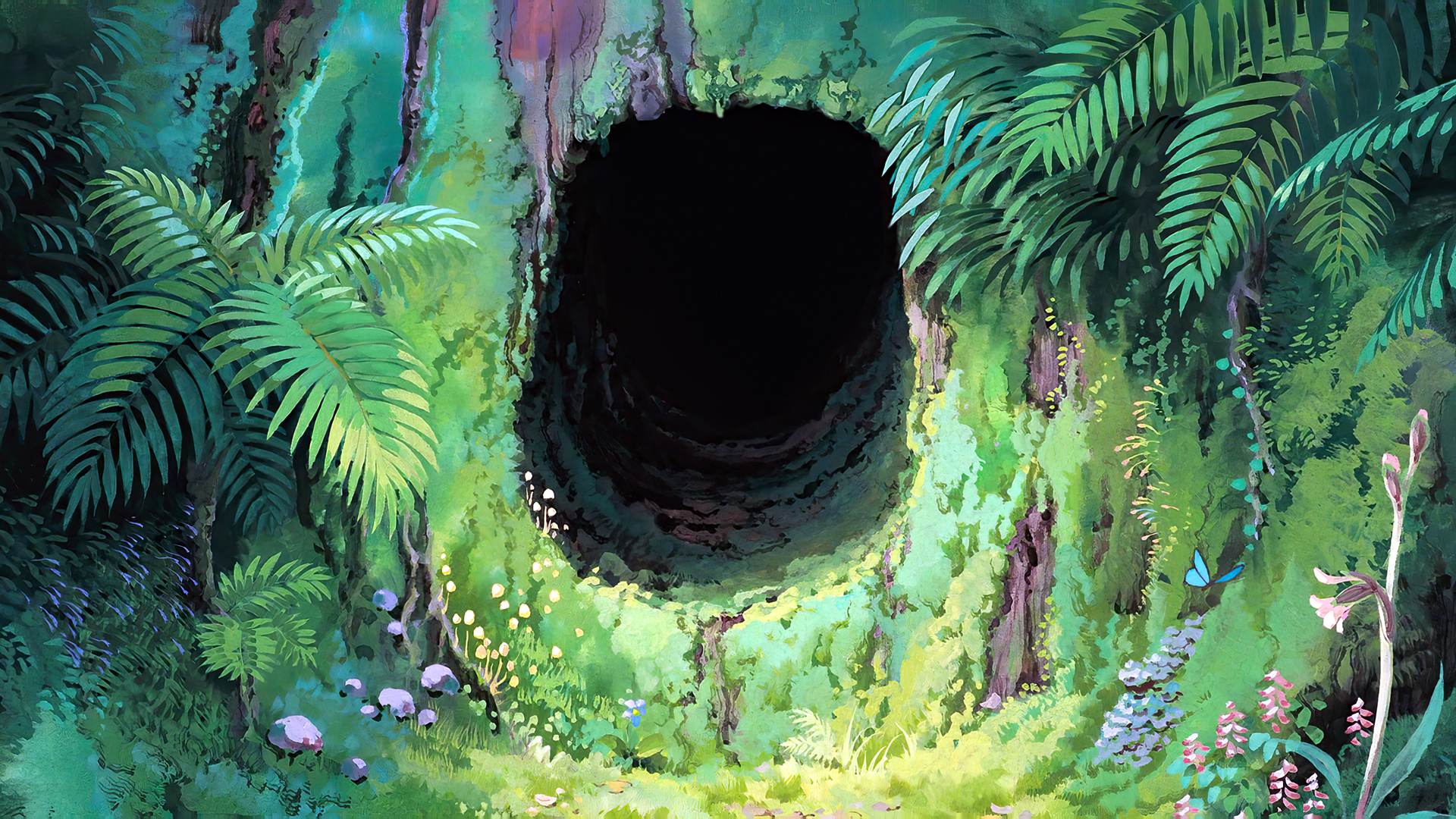 My Neighbor Totoro Animated Movies Anime Animation Film Stills Studio Ghibli Hayao Miyazaki Tunnel P 1920x1080