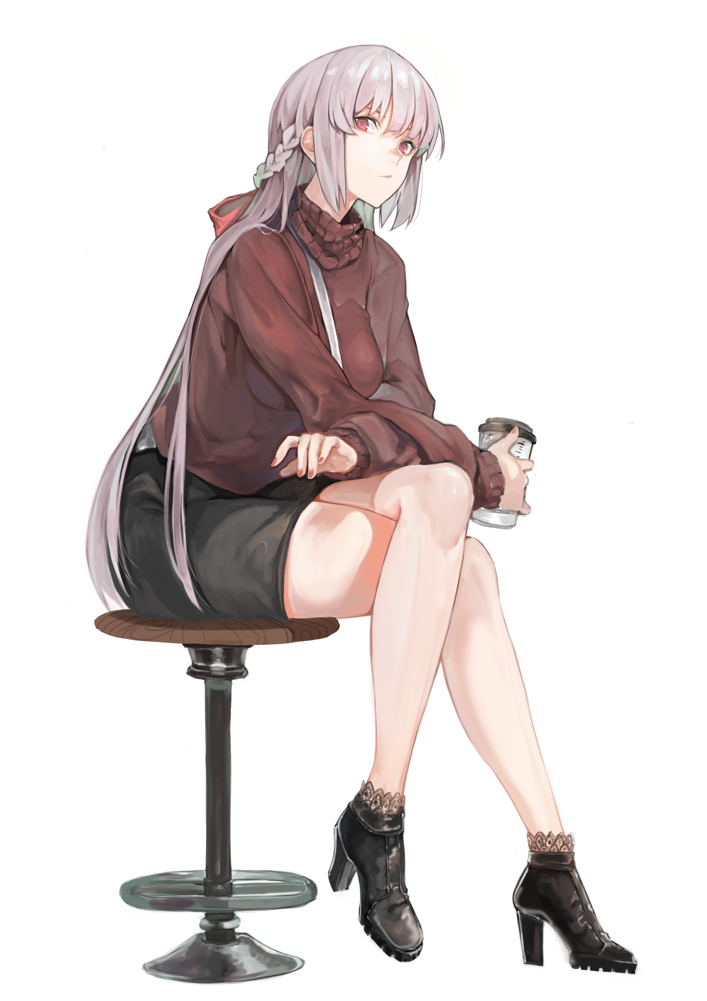 Anime Anime Girls Fate Series Fate Grand Order Florence Nightingale Fate Grand Order Long Hair Silve 2480x3508