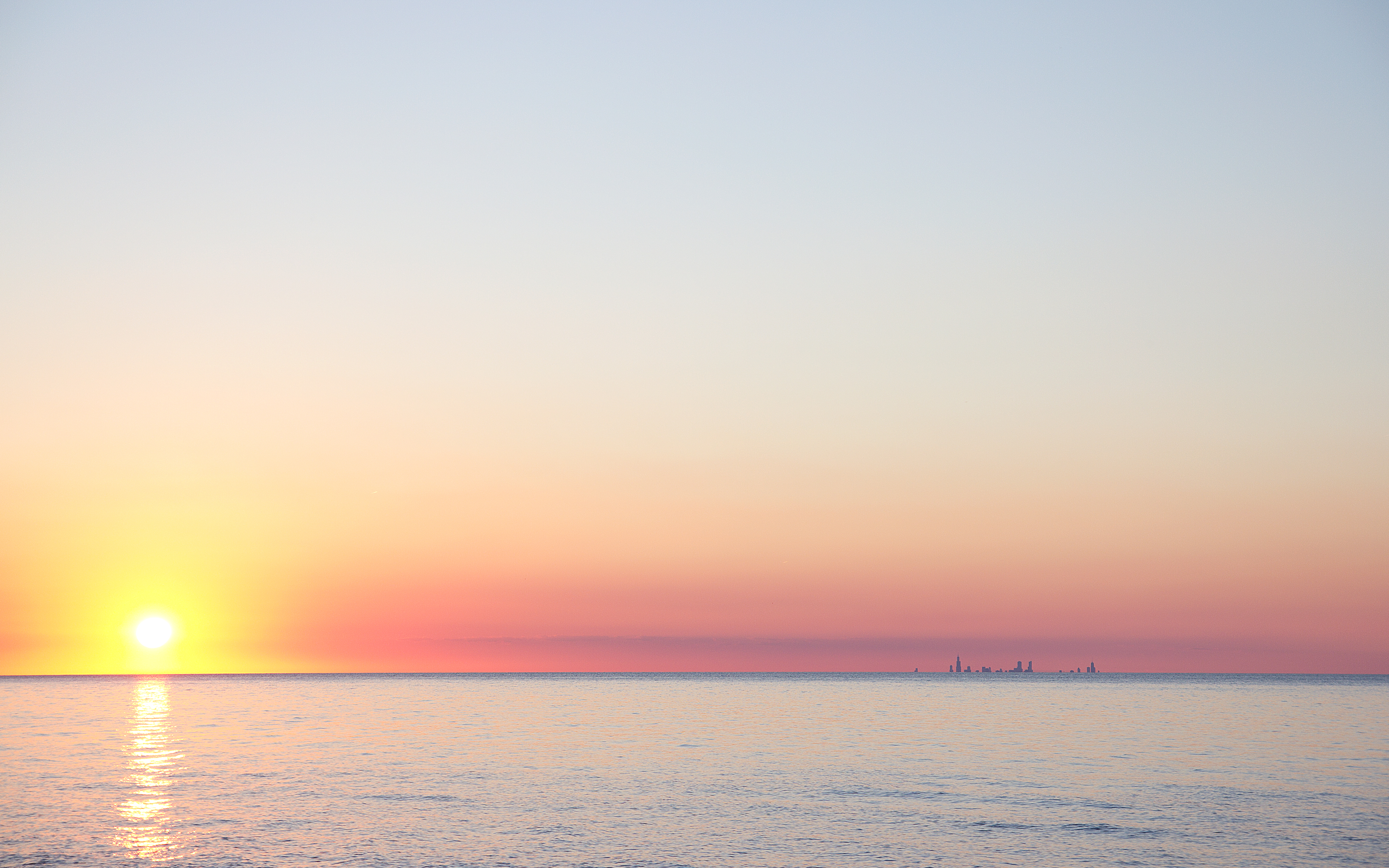Sea Sunset Horizon Dusk 5120x3200