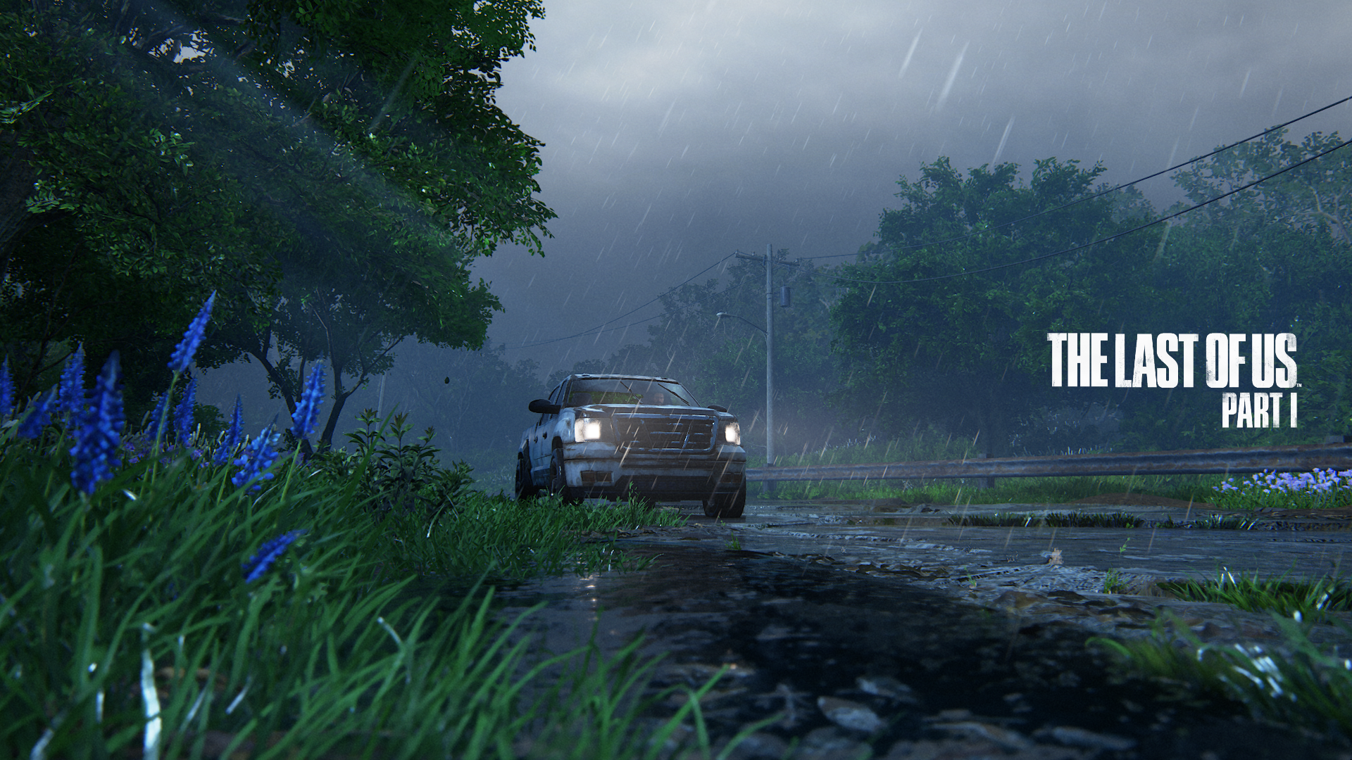 The Last Of Us Ellie Williams Troy Baker PlayStation Video Games Playstation 5 Rain Car Headlights G 1920x1080