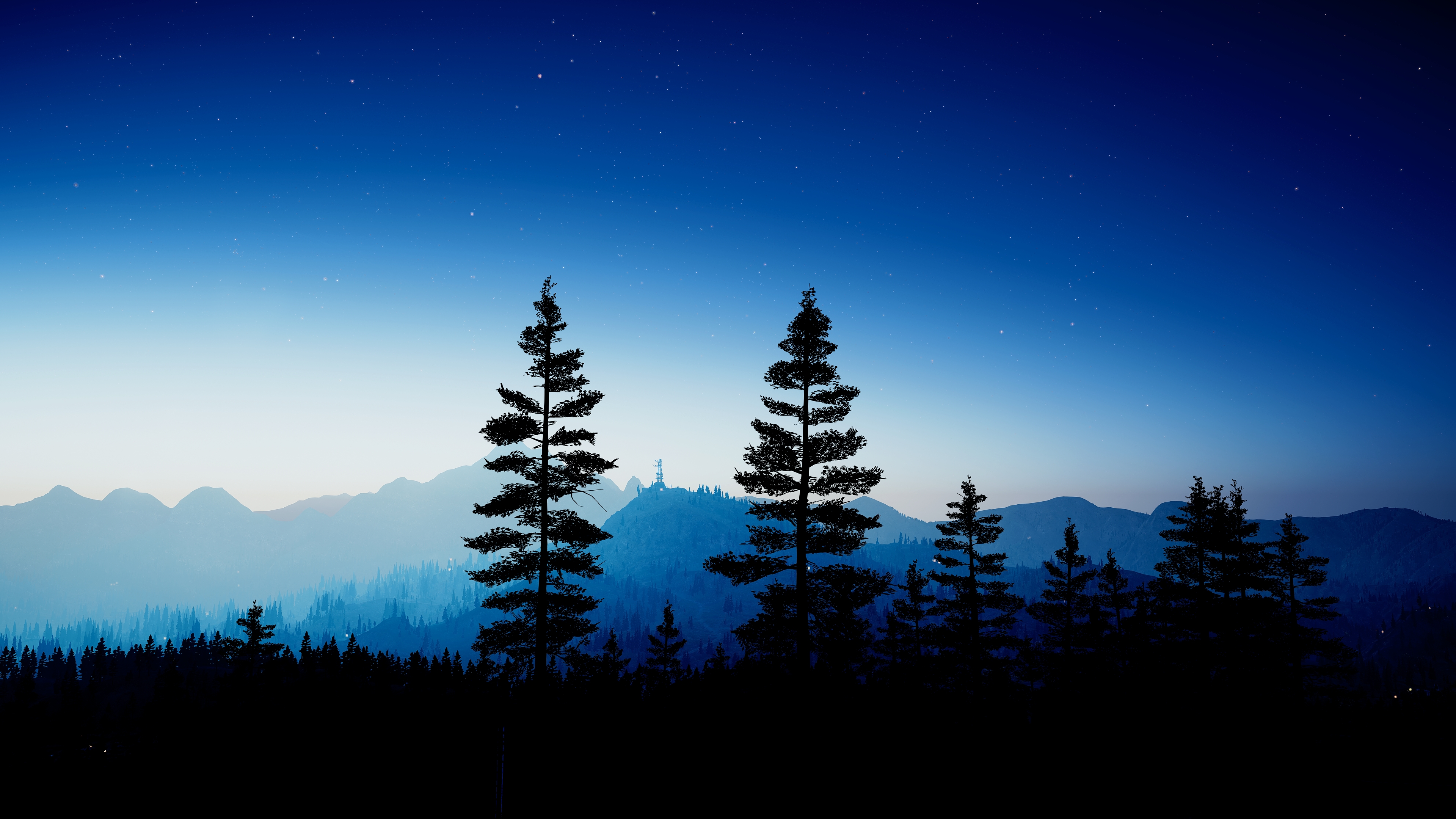 Far Cry 5 Reshade Dawn Starscape Night Sky Wilderness 3840x2160