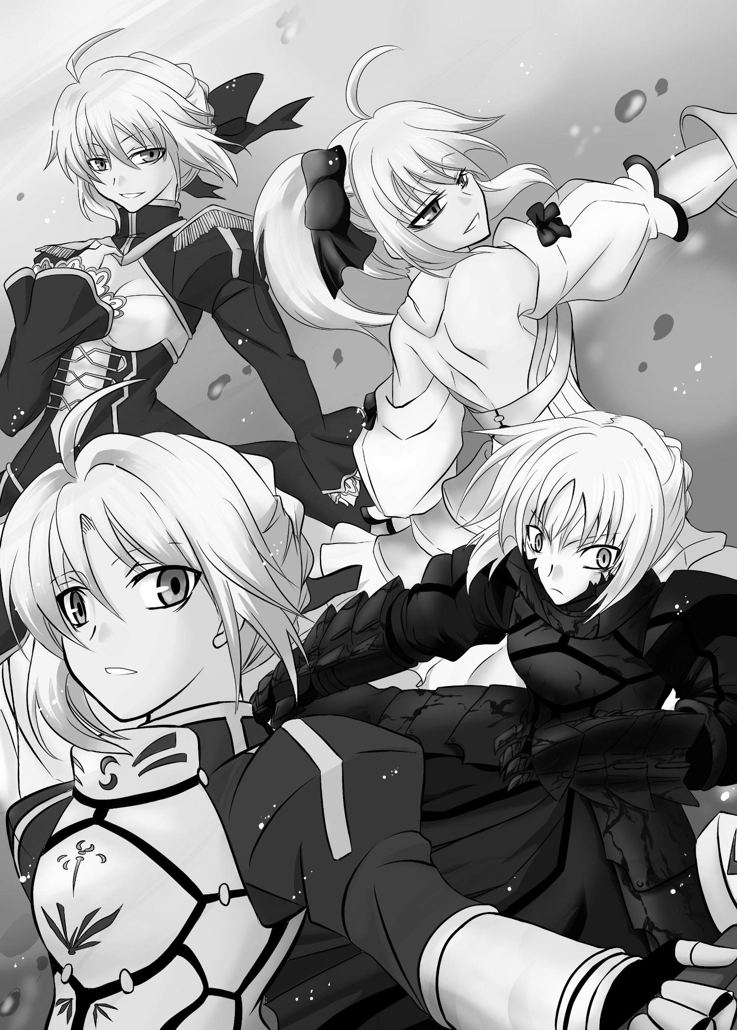 Anime Anime Girls Monochrome Fate Series Fate Stay Night Heavens Feel Fate Extra Fate Extra CCC Fate 1500x2096