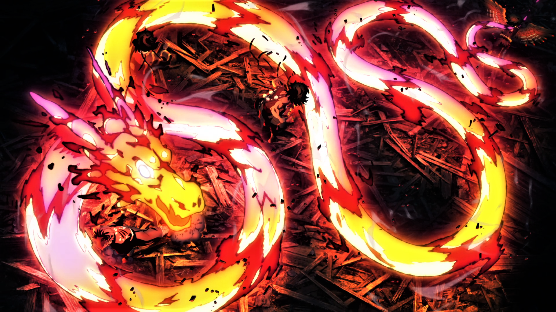 Kimetsu No Yaiba Kamado Tanjiro Anime Anime Screenshot Anime Boys Fire Dragon Fire Dragon Demon Unif 1920x1080