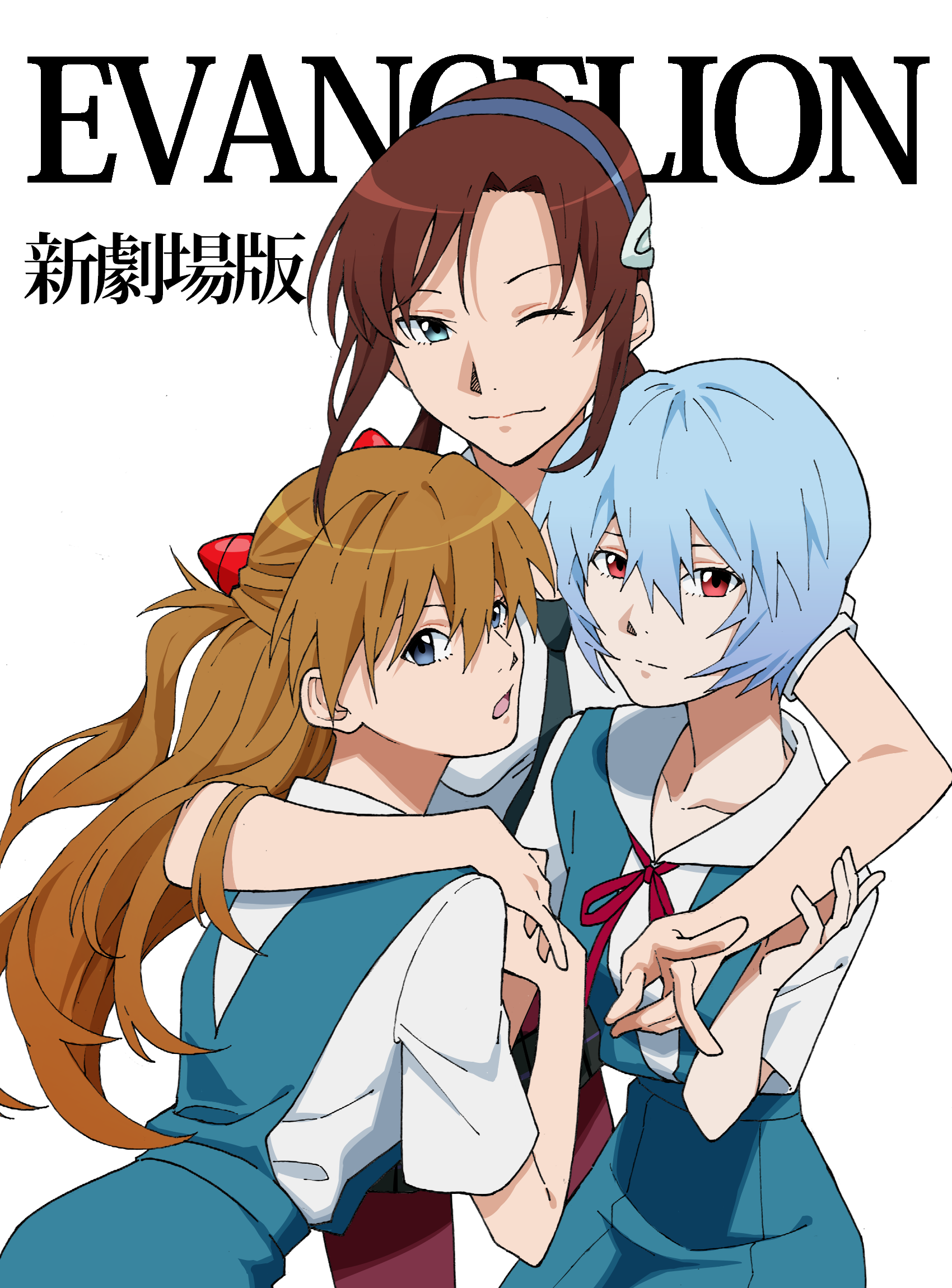 Anime Anime Girls Rebuild Of Evangelion Neon Genesis Evangelion Ayanami Rei Asuka Langley Soryu Maki 1700x2300