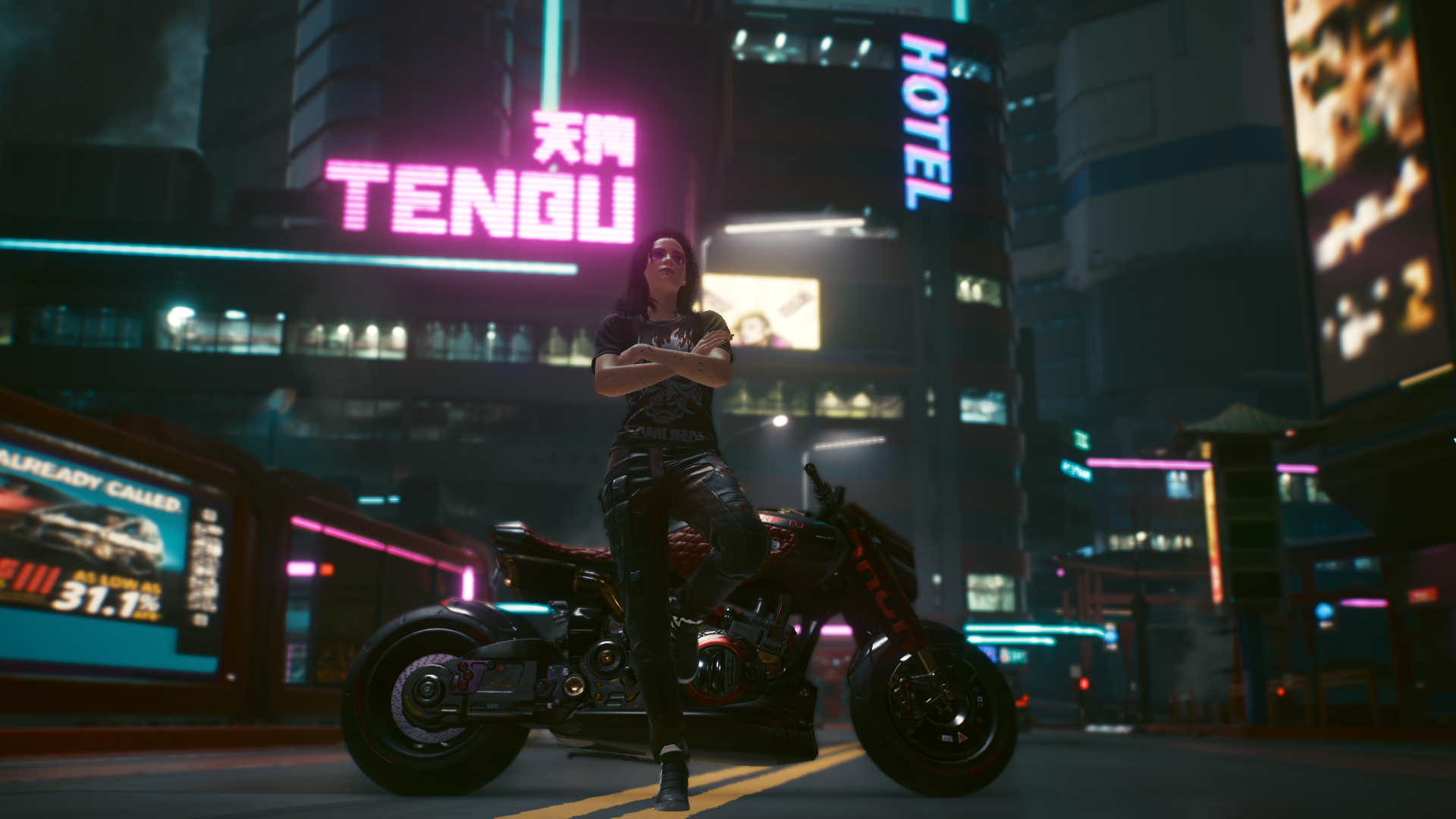 Cyberpunk 2077 ARCH Nazare Video Games Female V Motorcycle 3D Vehicle Video Game Characters 1920x1080